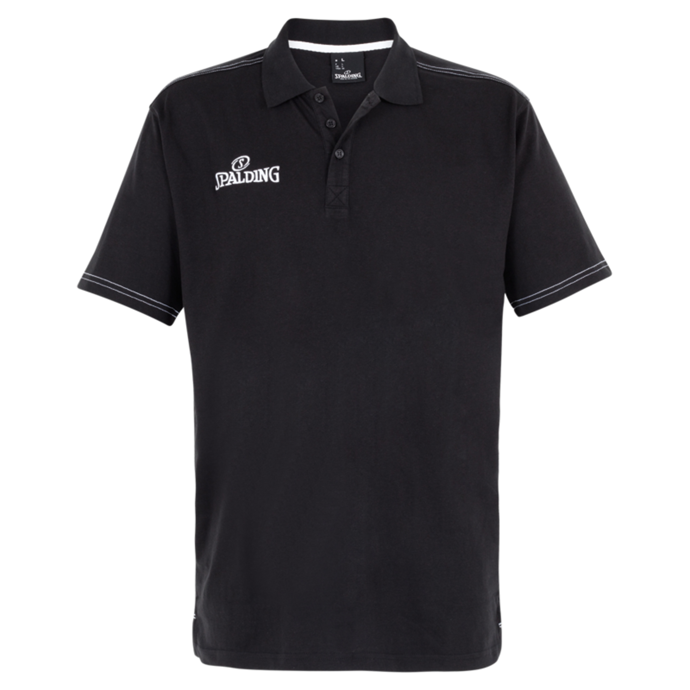 Polo Shirt (slim Cut) Negro Spalding