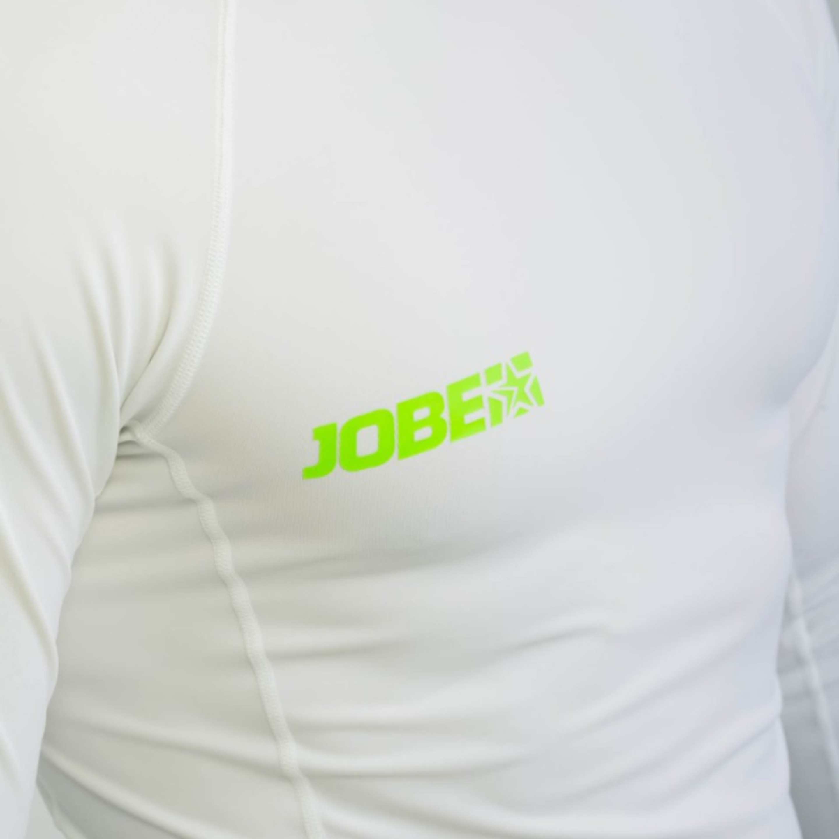 Camiseta Licra Jobe Manga Larga - Blanco  MKP