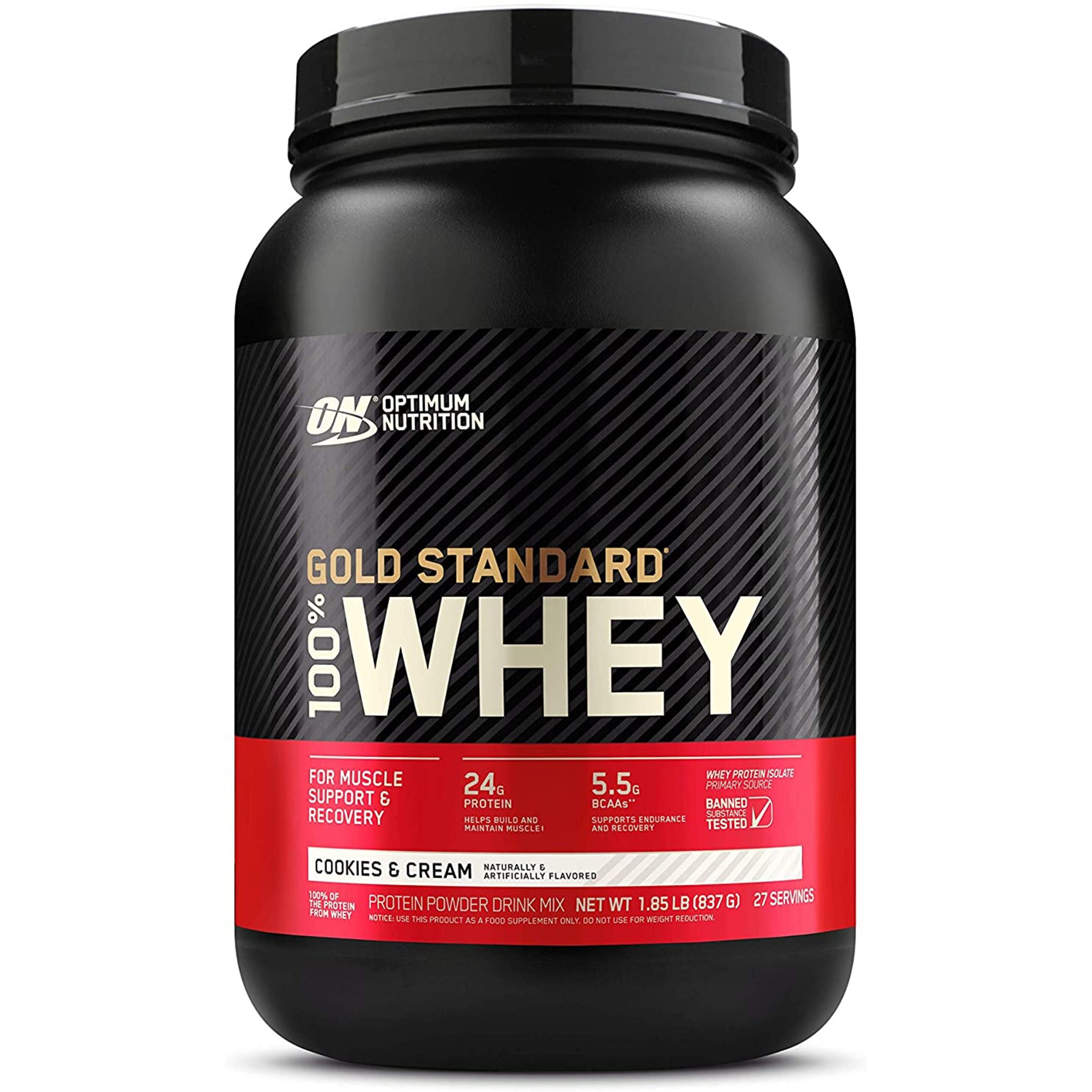 Whey Gold Standard Cookies Cream 5lb - Optimun Nutrition