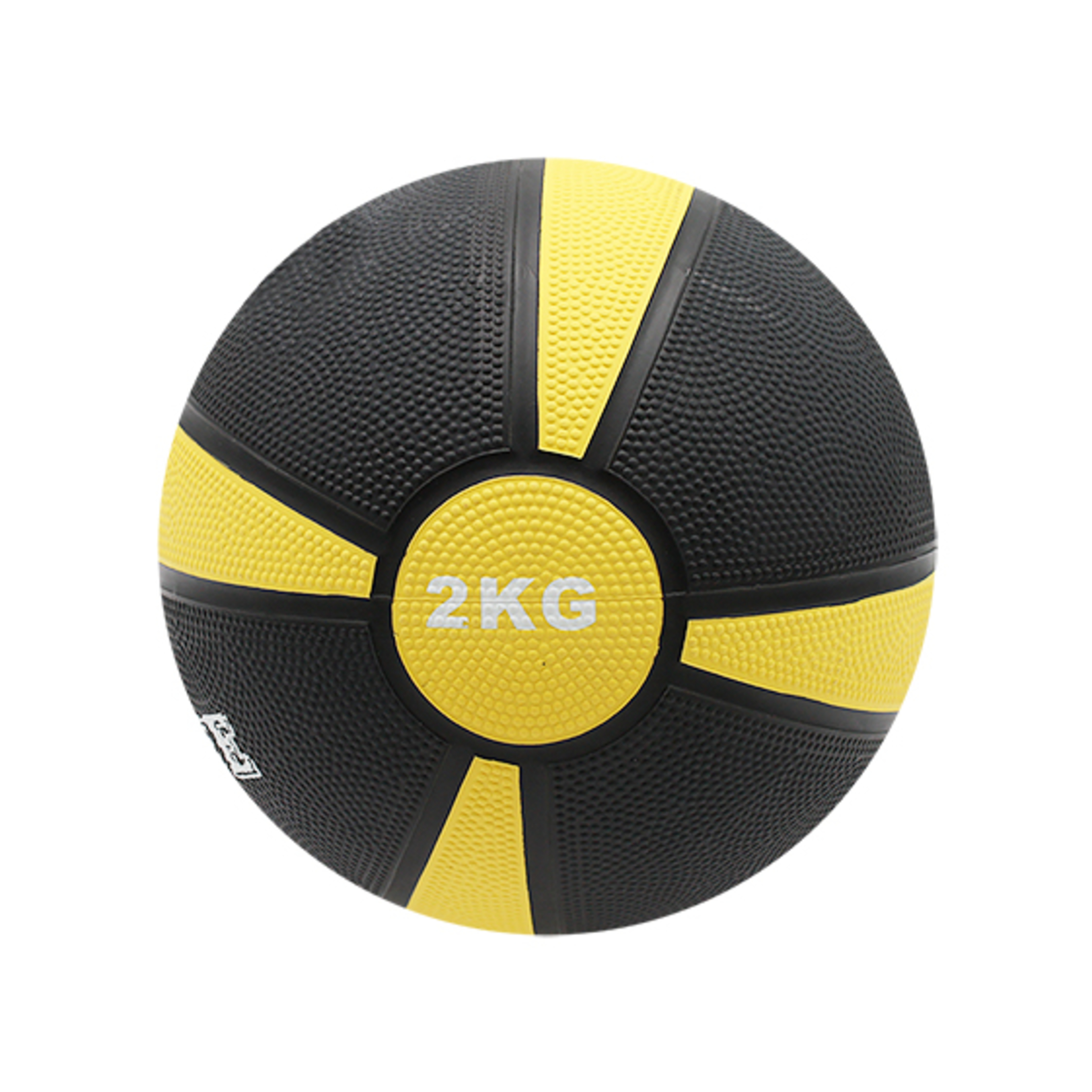 Balón Medicinal 2kg - Negro/Amarillo - Sports Equipe. Fitnes/pilates  MKP