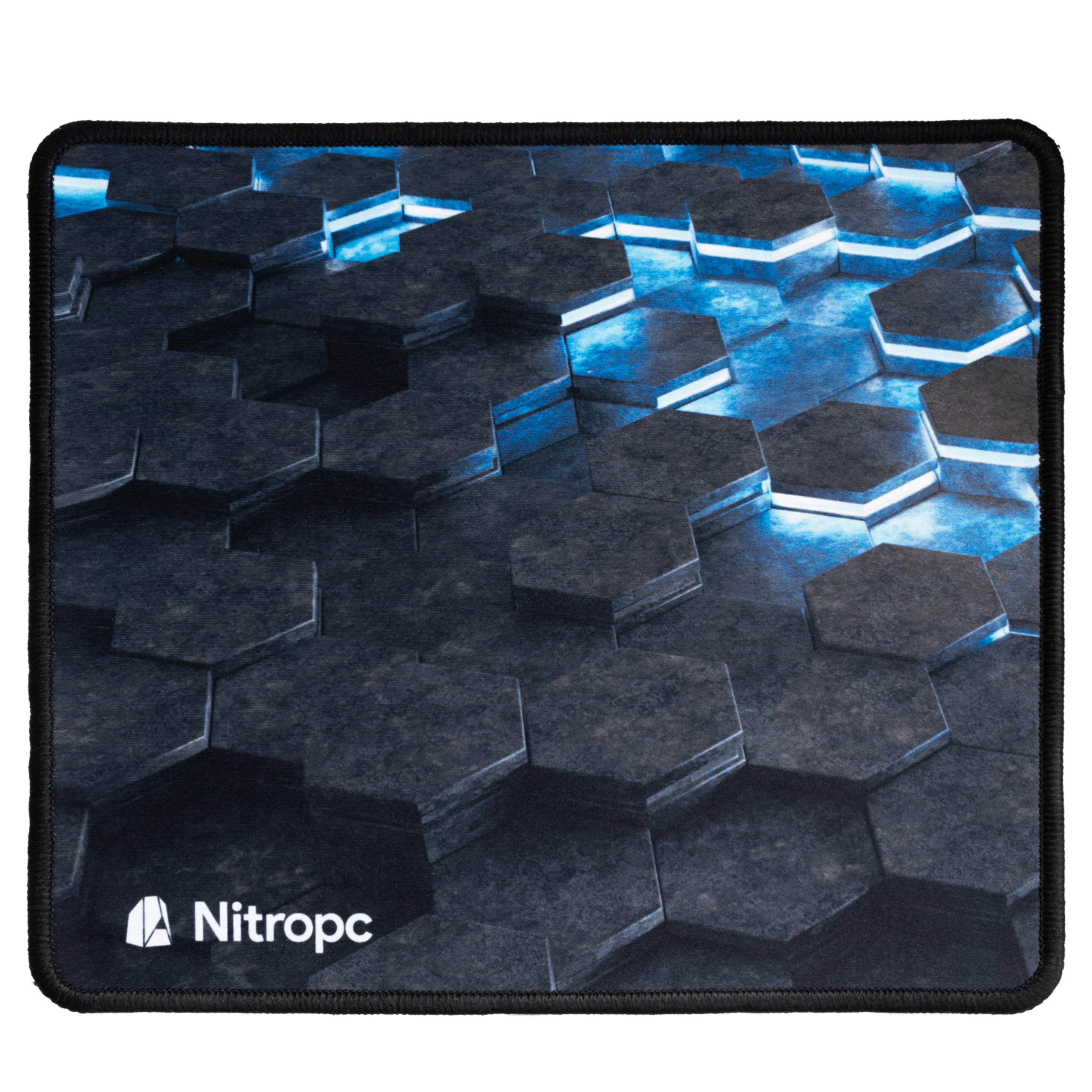 Alfombrilla Gaming  Nitropc Nmp100 Para Teclado Y Ratón Con Base Antideslizante - negro - 