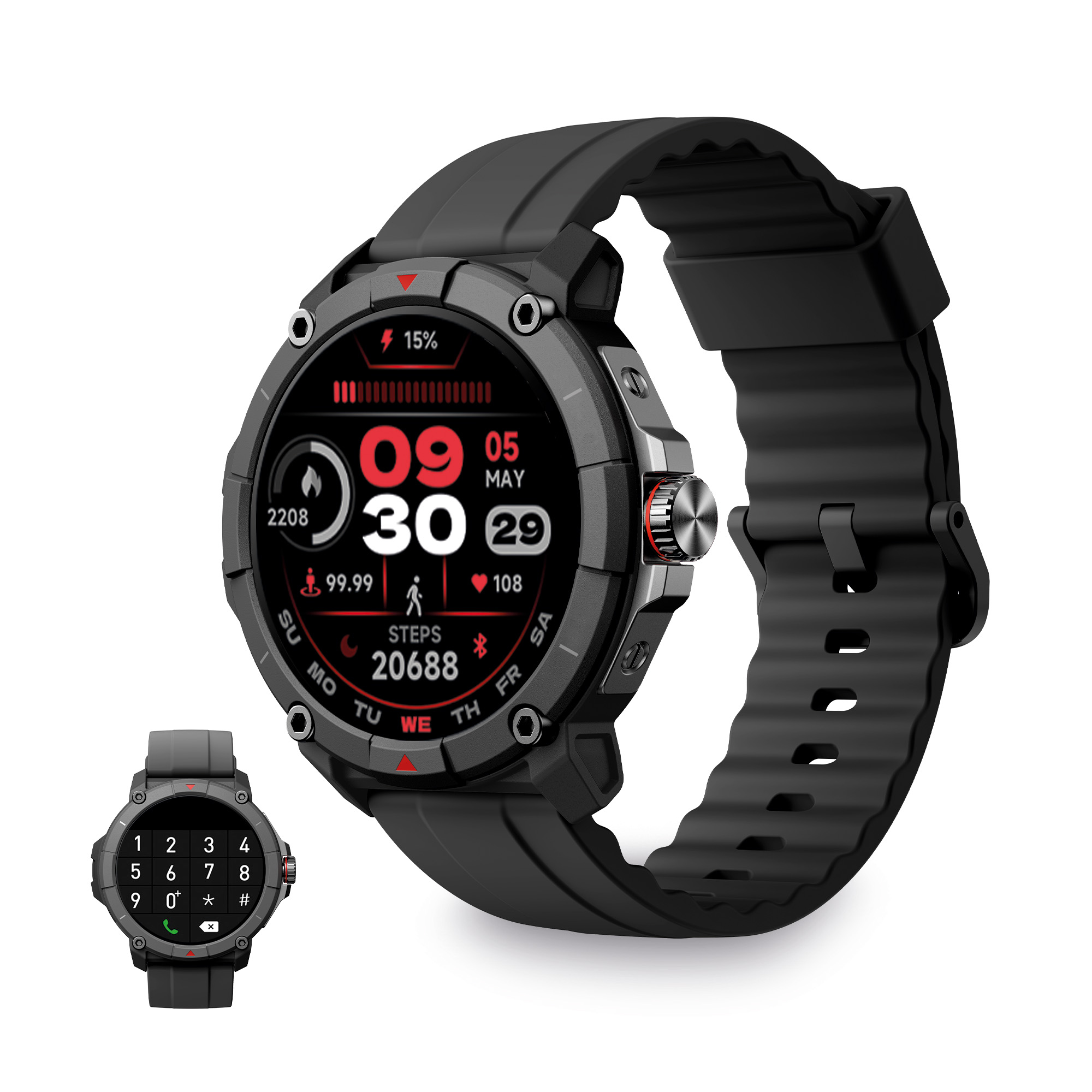 Smartwatch Ksix Compass - Navegação GPS integrada | Sport Zone MKP