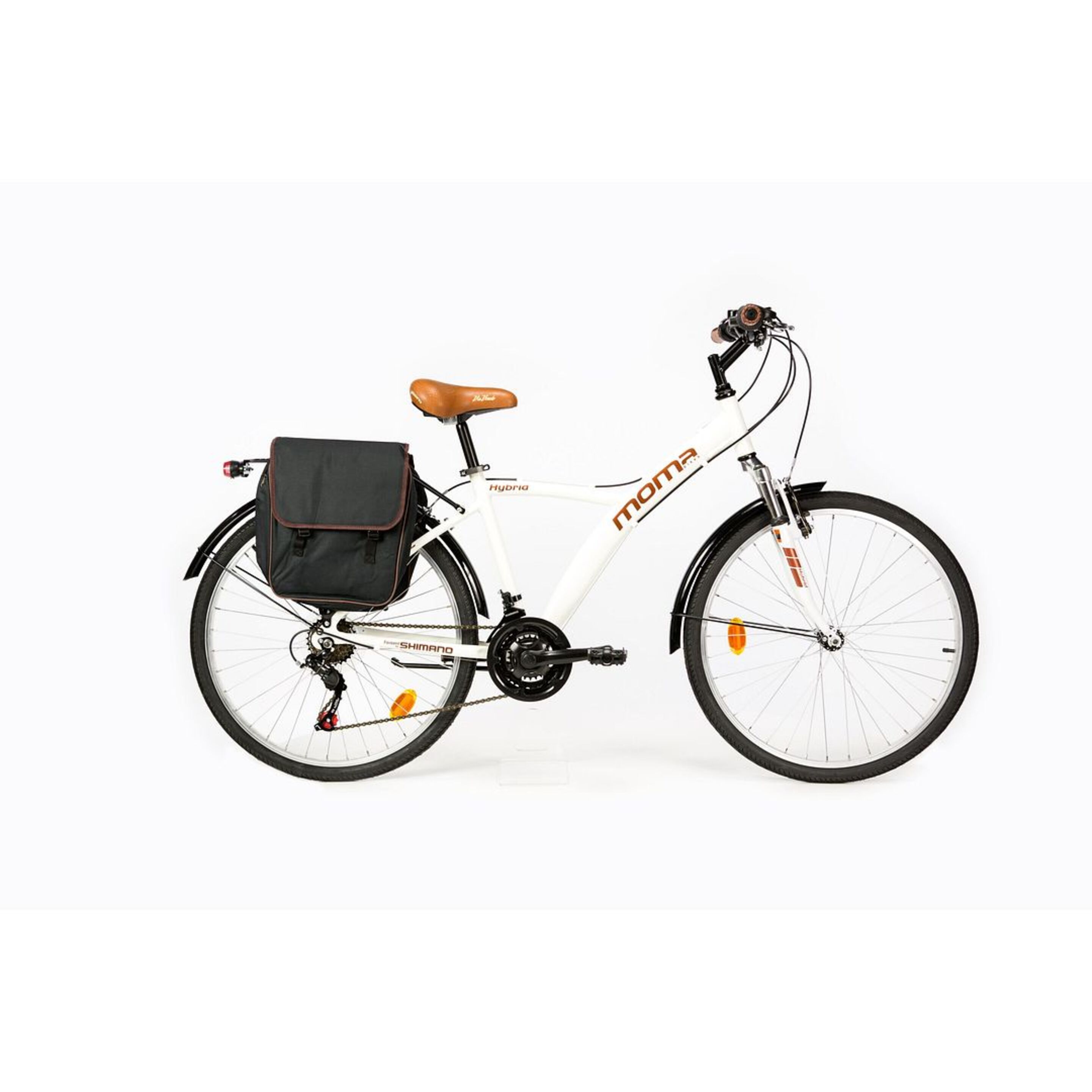 Bicicleta Urbana Moma Bikes Hybrid 26" - blanco - 
