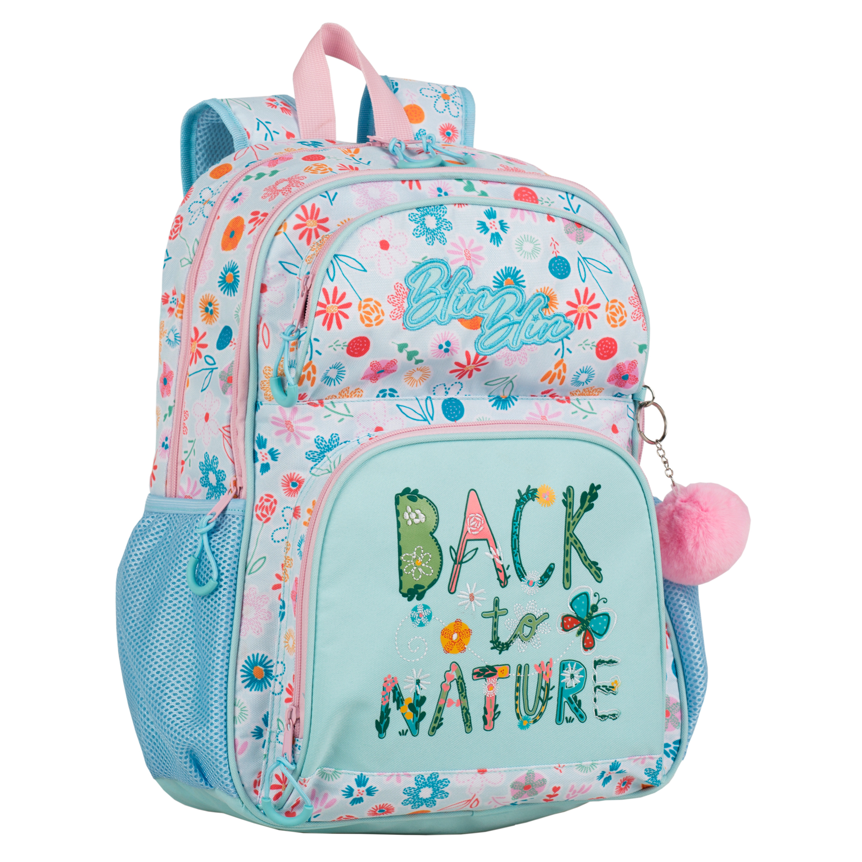 Mochila Primaria Blin-blin Black To Nature Doble Compartimento