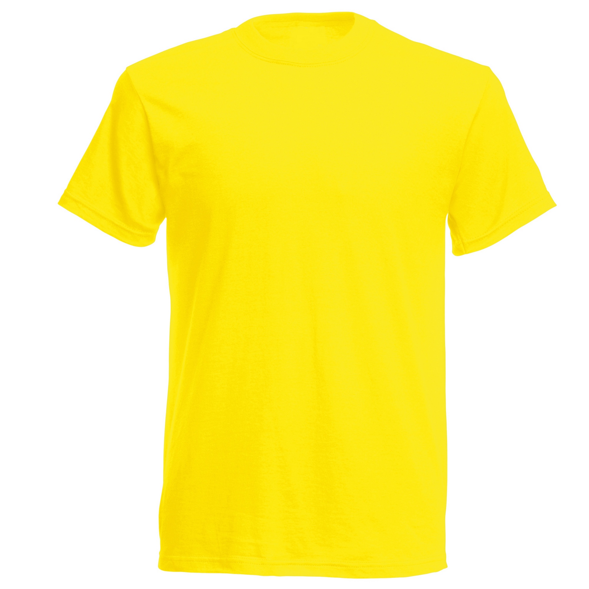 Camiseta Básica De Manga Corta De Calidad Fruit Of The Loom Original - amarillo - 
