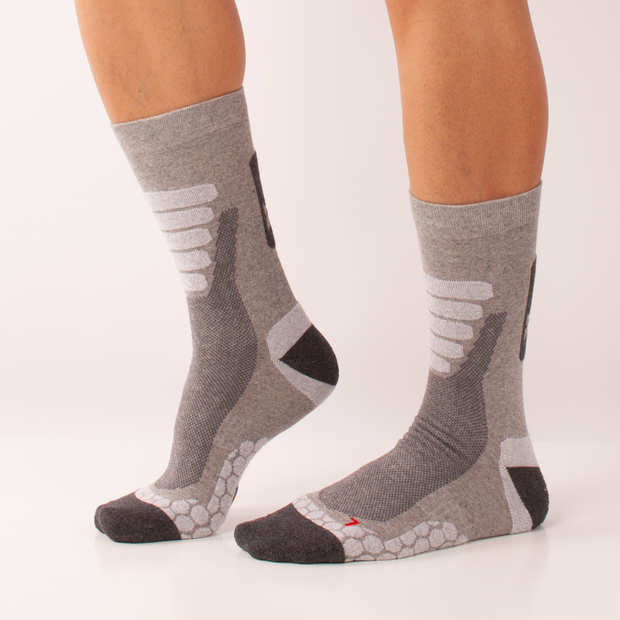 Calcetines Xtreme Sockswear Técnicos Senderismo - Gris Claro - Pack 2 pares  MKP