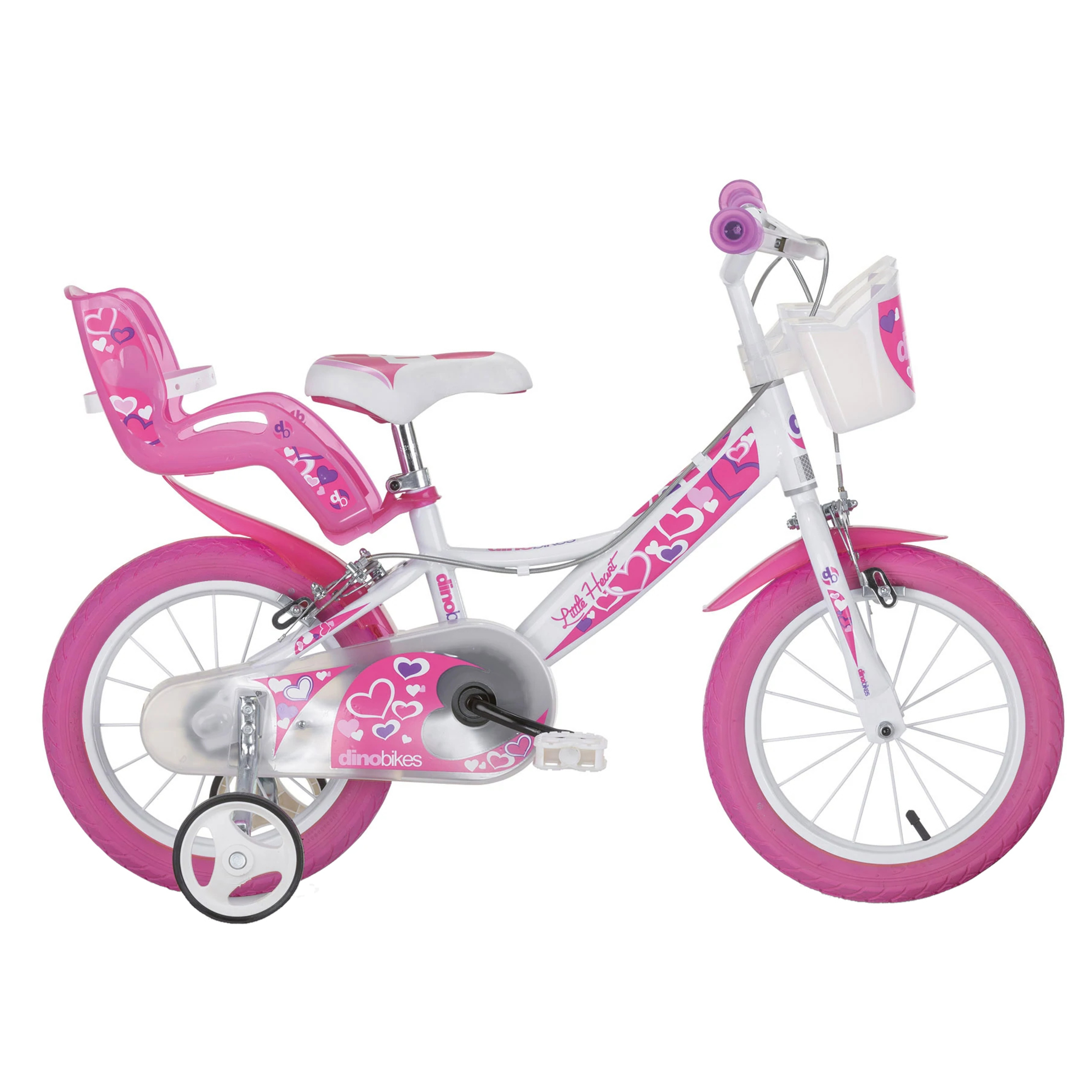 Bicicleta Infantil Hearts 16 Pulgadas 5-7 Años - blanco - 