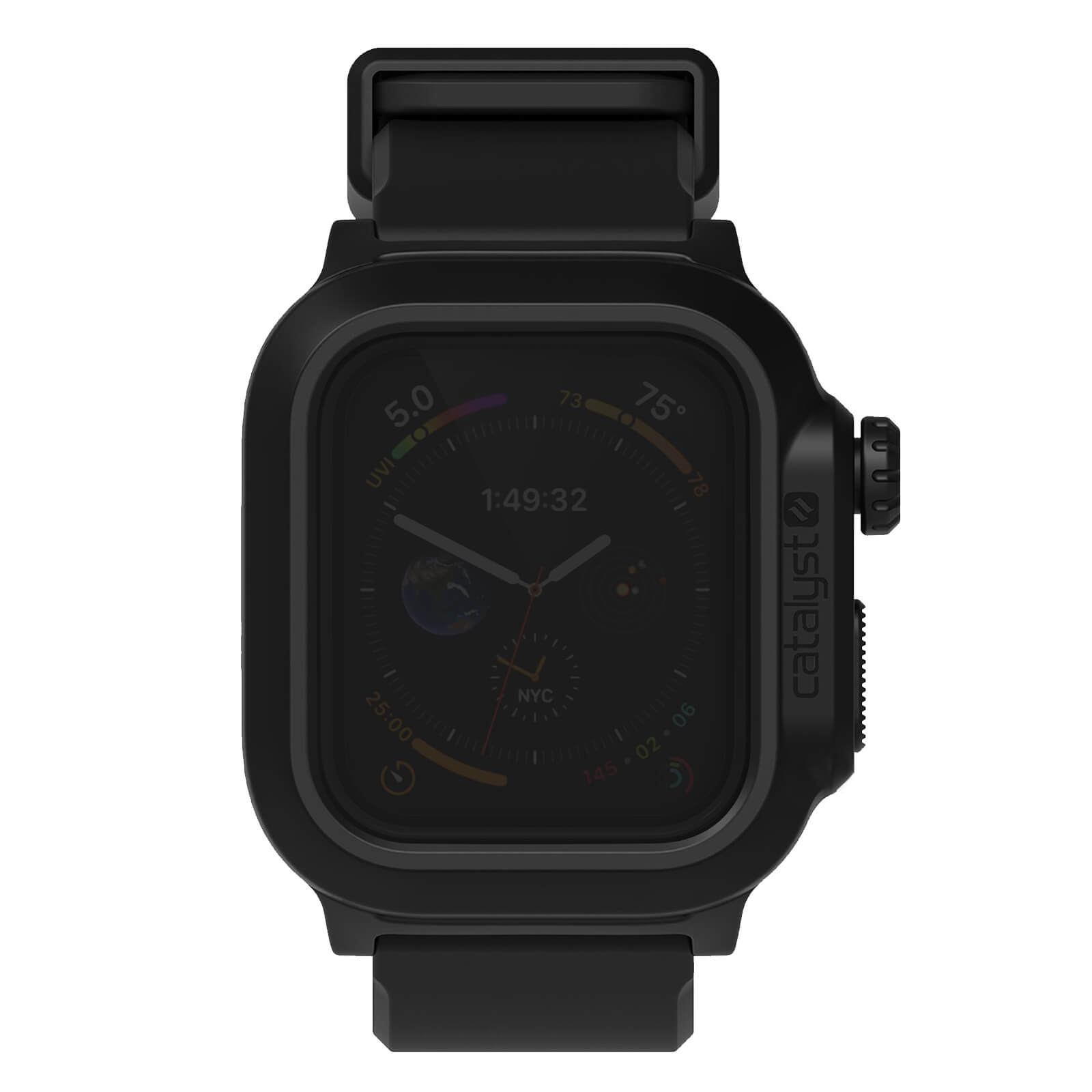 Carcasa Catalyst Para Apple Watch 44mm (serie 4 / 5) Impermeable + Correa - negro - 