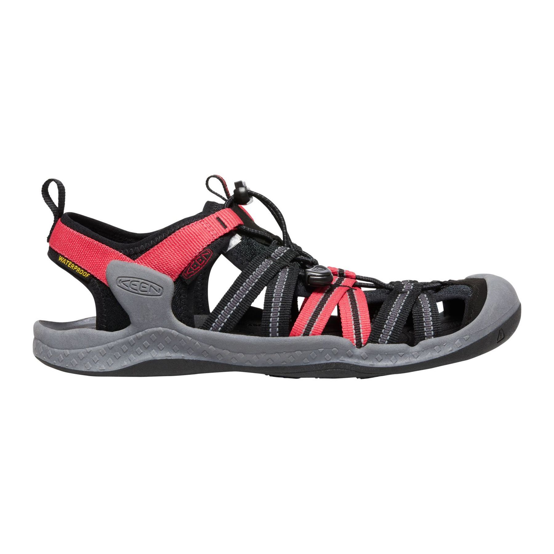 Sandálias De Montanha Para Homem Drift Creek H2  Keen - negro-rojo - 