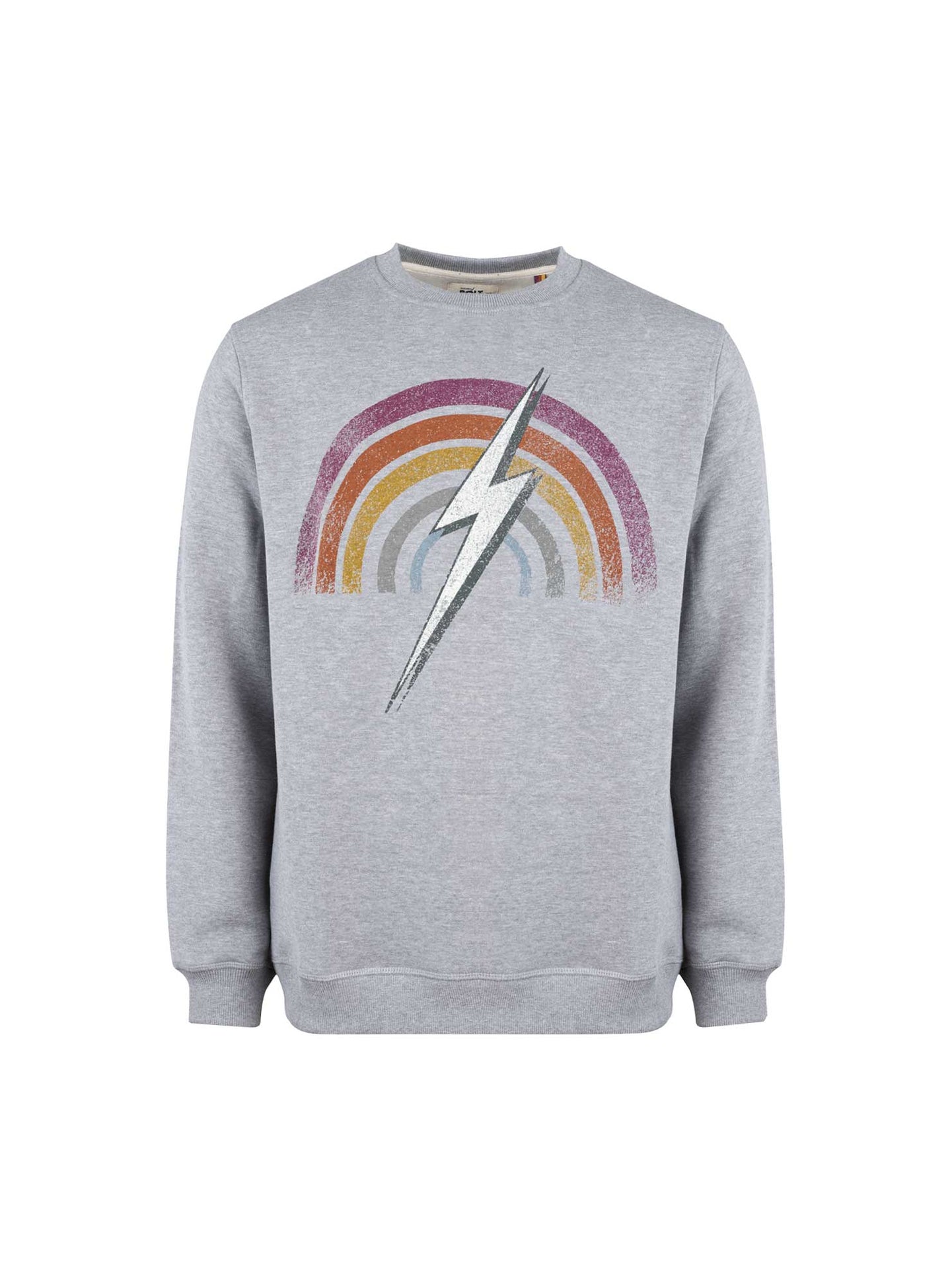 Sweatshirt Lightning Bolt  Rainbow Crew - Confortável e de felpa de qualidade portuguesa sem capuz | Sport Zone MKP