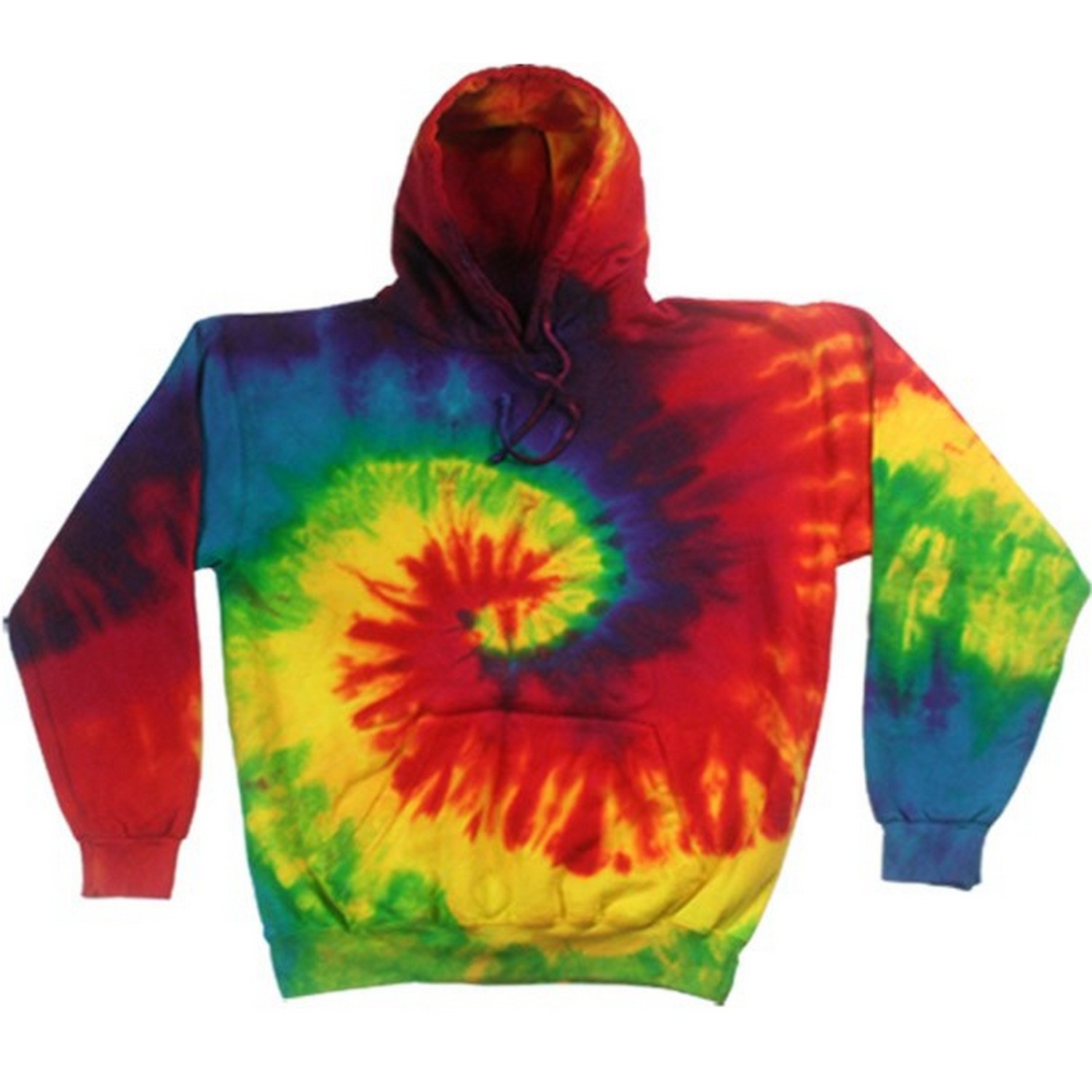 Sudadera Con Capucha Teñida Modelo Rainbow Tie Dye Colortone