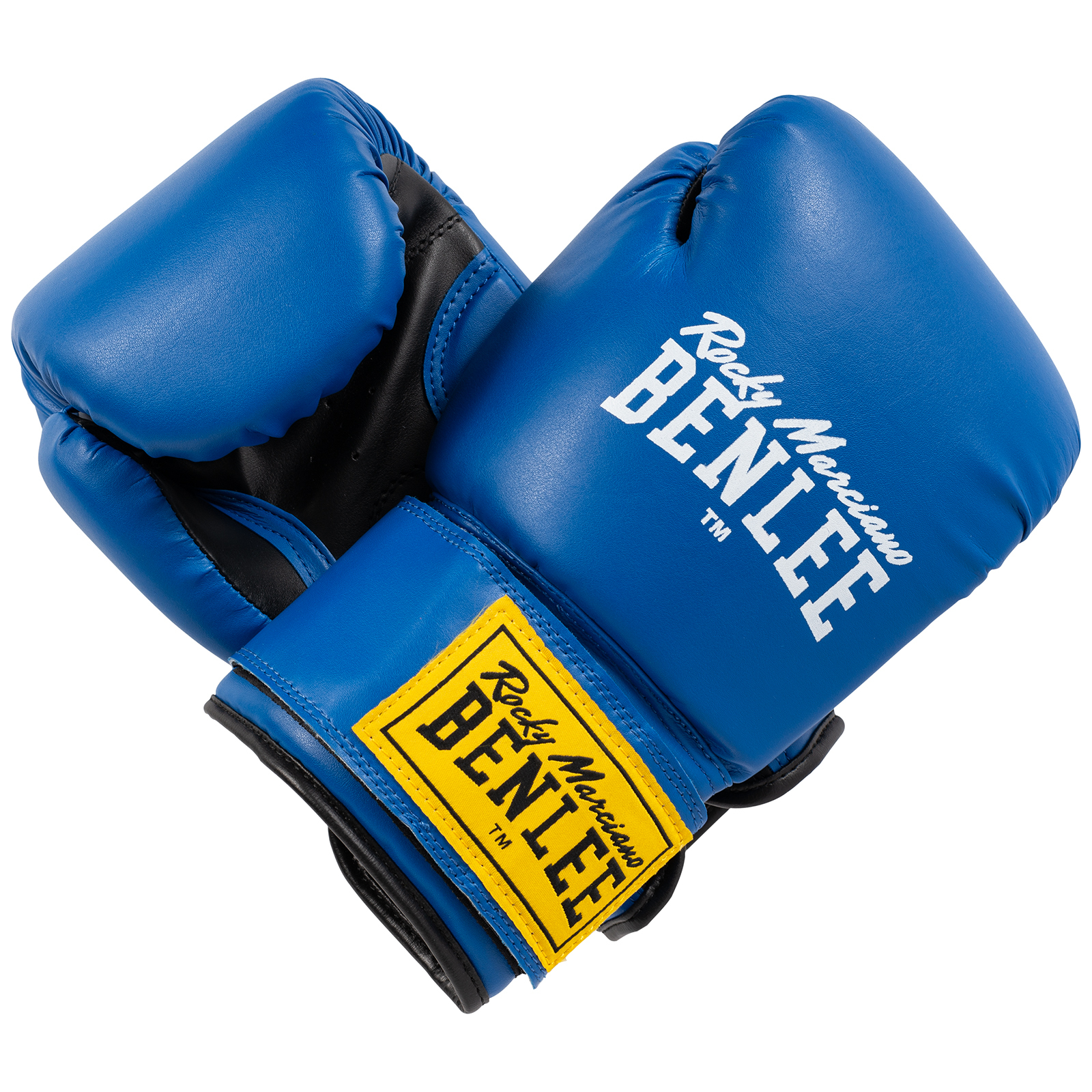 Guantes De Boxeo De Cuero Artificial Rodney Benlee - azul - 