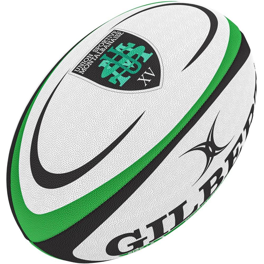 Balón Rugby Gilbert Union Sportive Montalbanaise - blanco - 