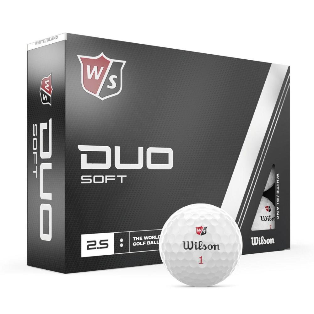 12 Pelotas De Golf Wilson Duo Soft - blanco - 