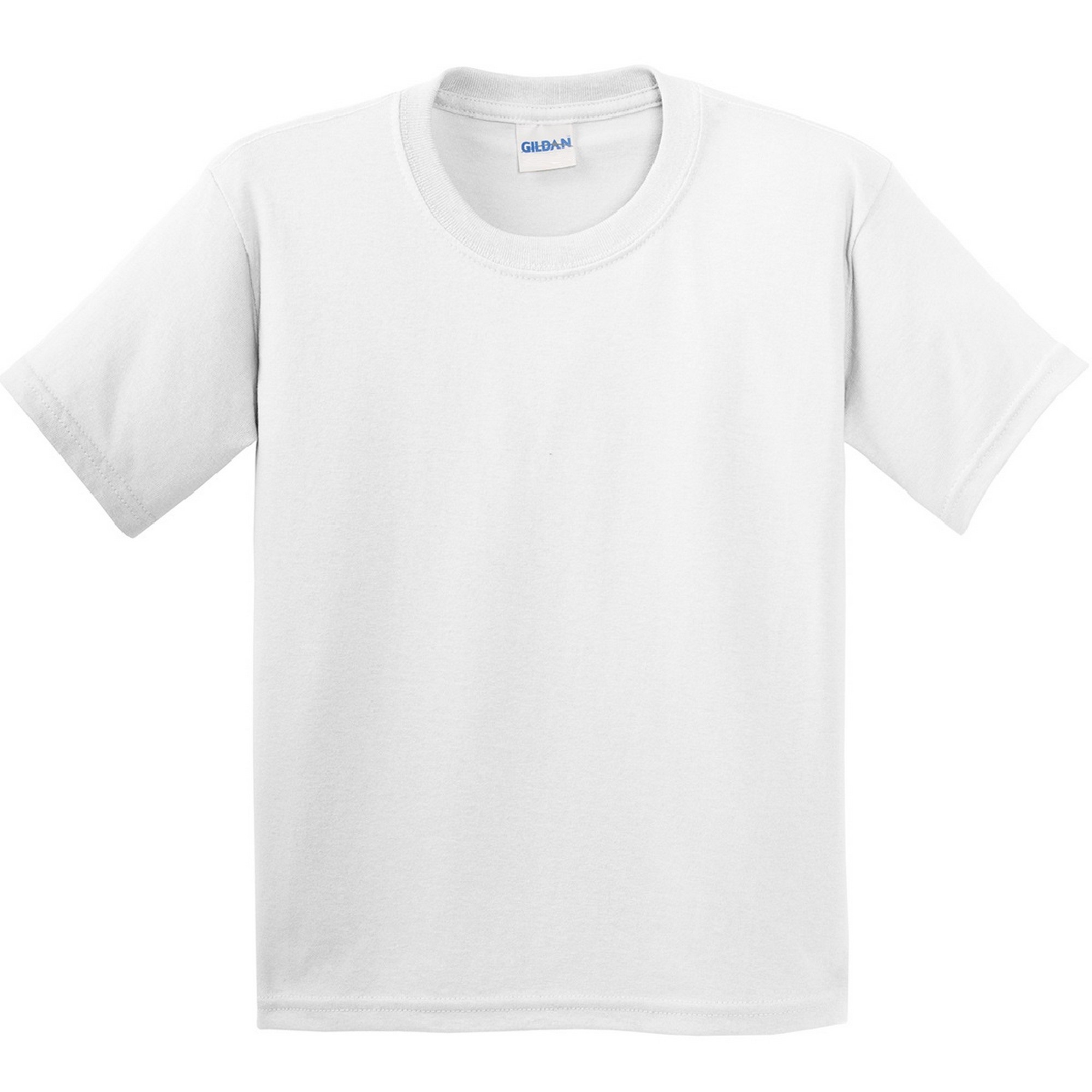 Camiseta Básica De Manga Corta Estilosa Suave Gildan - blanco - 