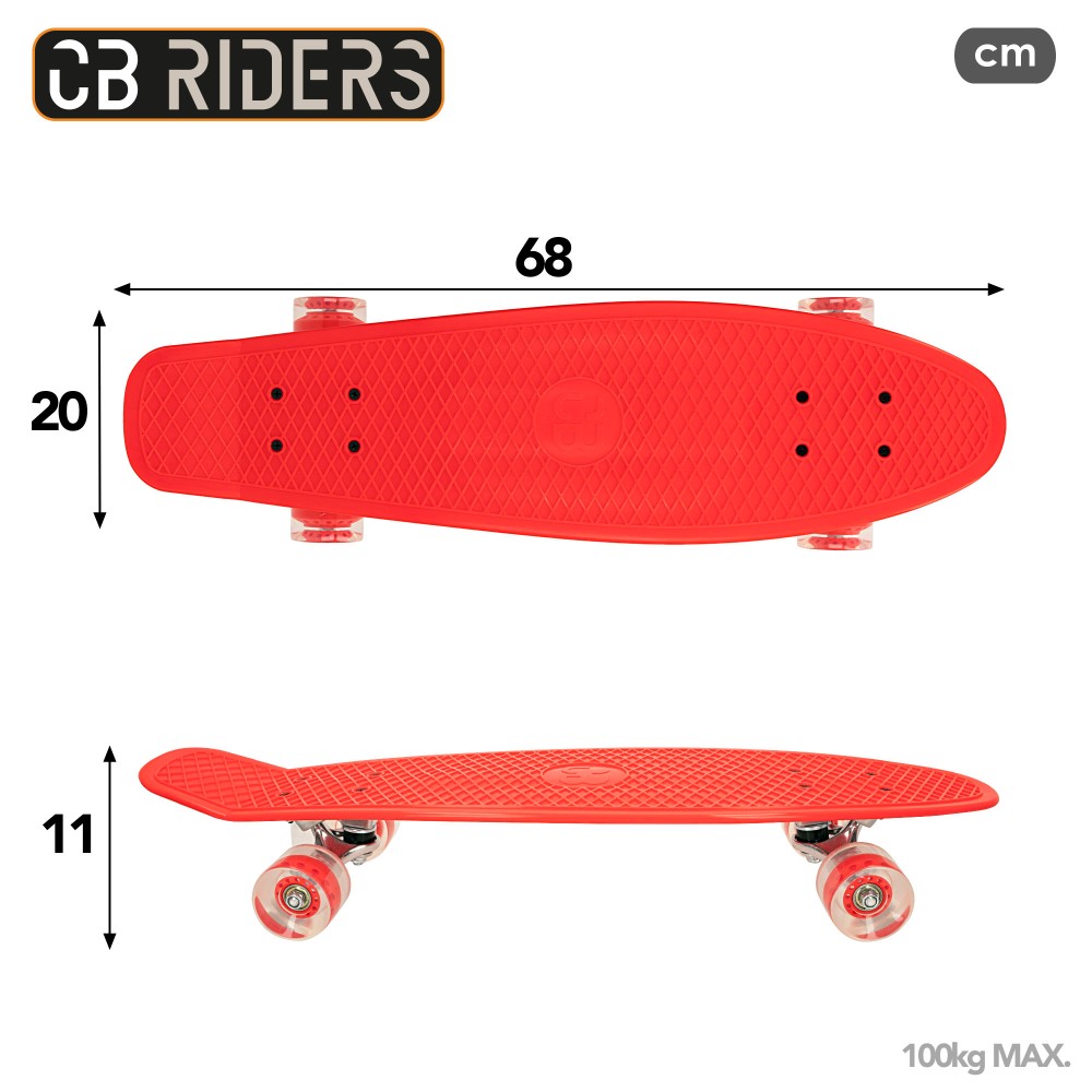 Skateboard 4 Ruedas Cb Riders 71 Cm  MKP