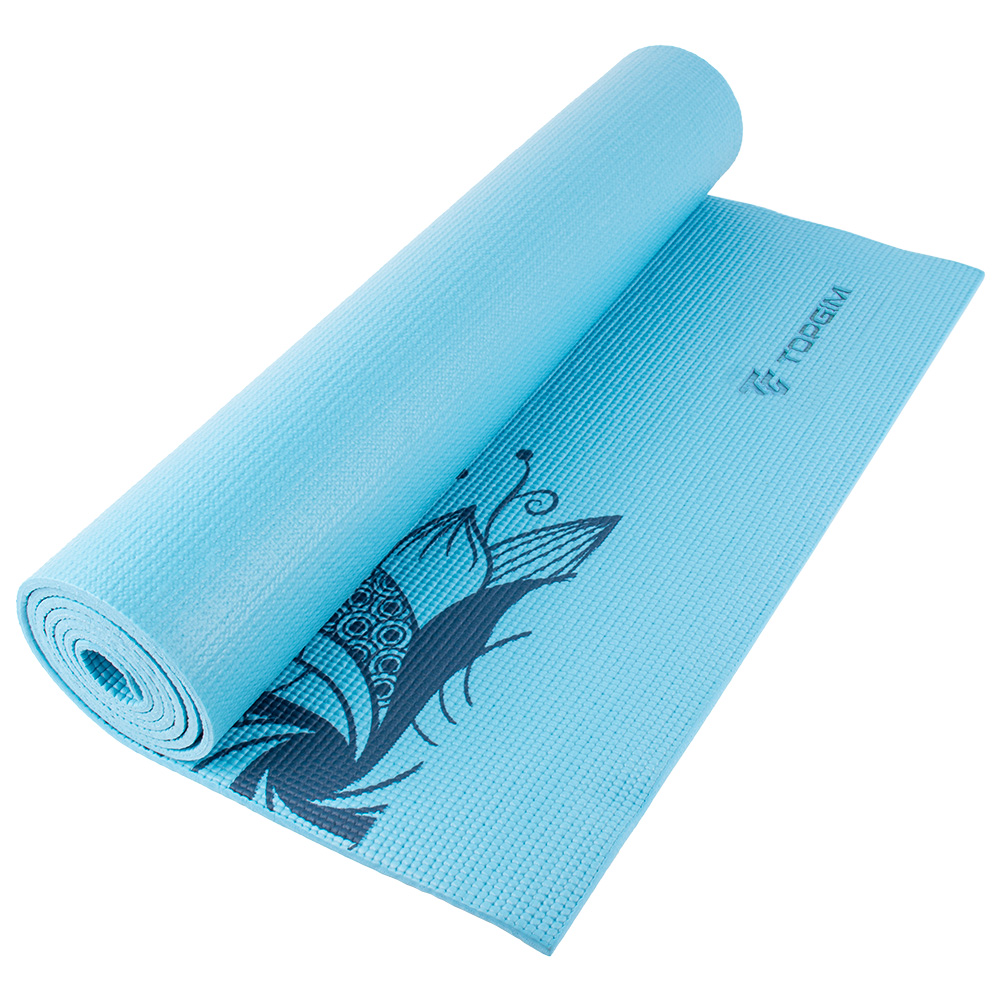 Tapete De Yoga Xfit Printed 183x61x6cm - azul - 