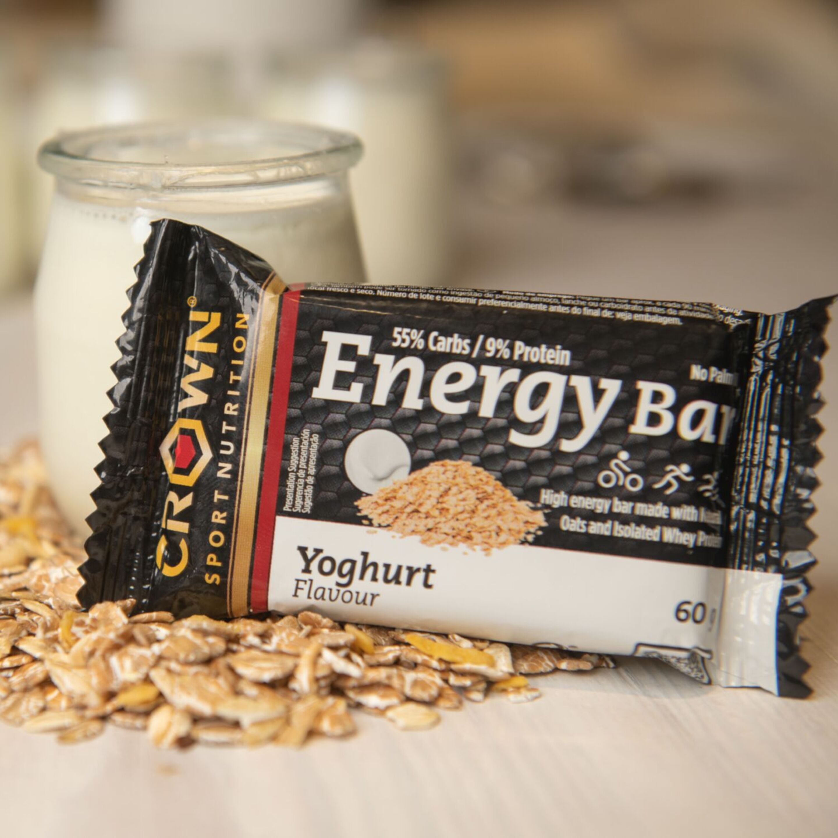 Energy Bar Crown Sport Nutrition Sabor Yogur 12 X 60 G