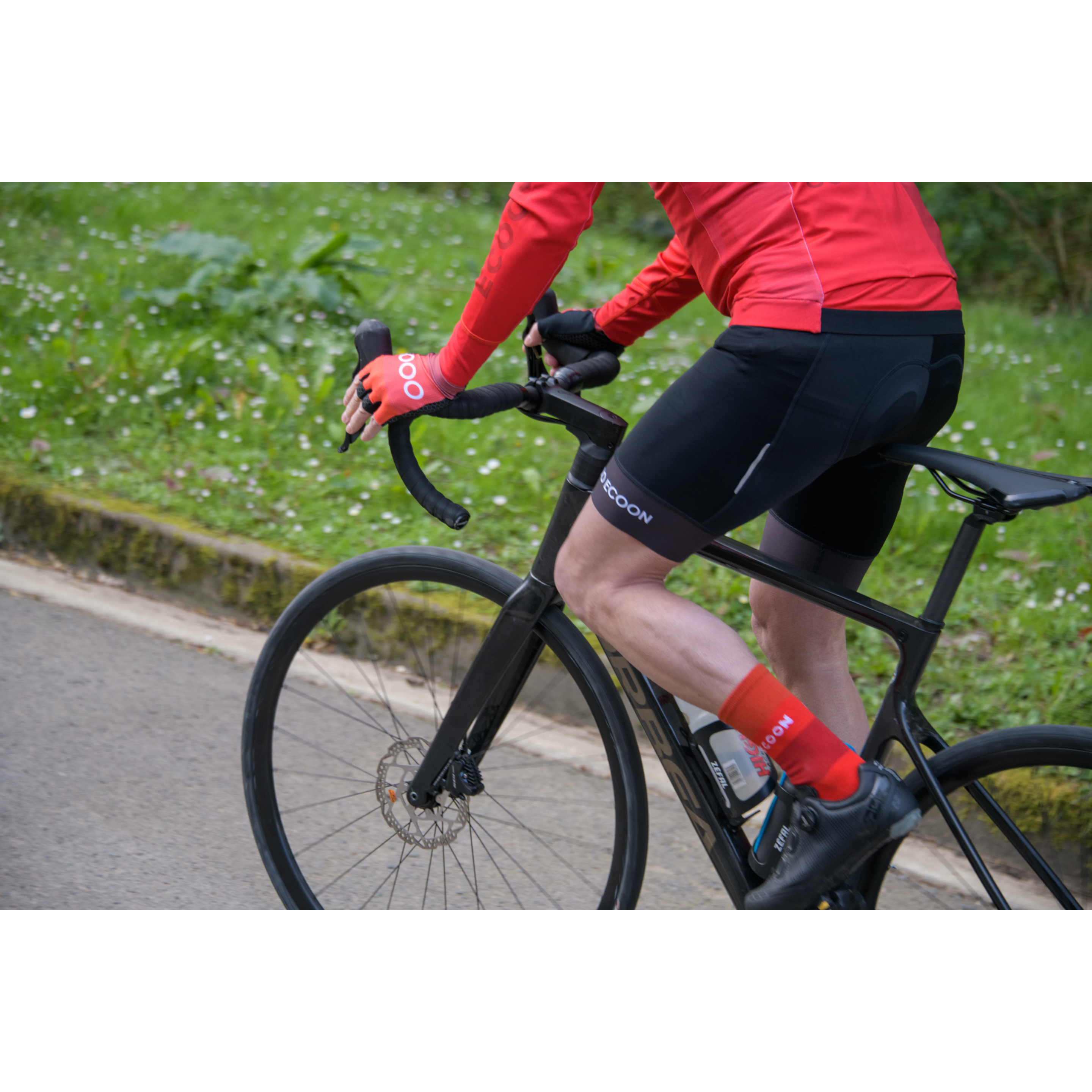 Luvas De Ciclismo Ecoon Briancon - Vermelho - Produto ECO Reciclado e Reciclável | Sport Zone MKP
