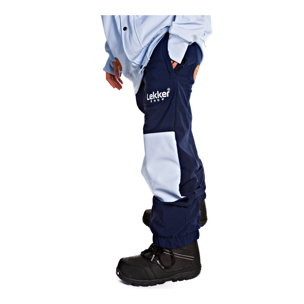 Pantalones Snowboard Lekker Snow 10k Light Blue & Navy - azul-claro-azul-oscuro - 