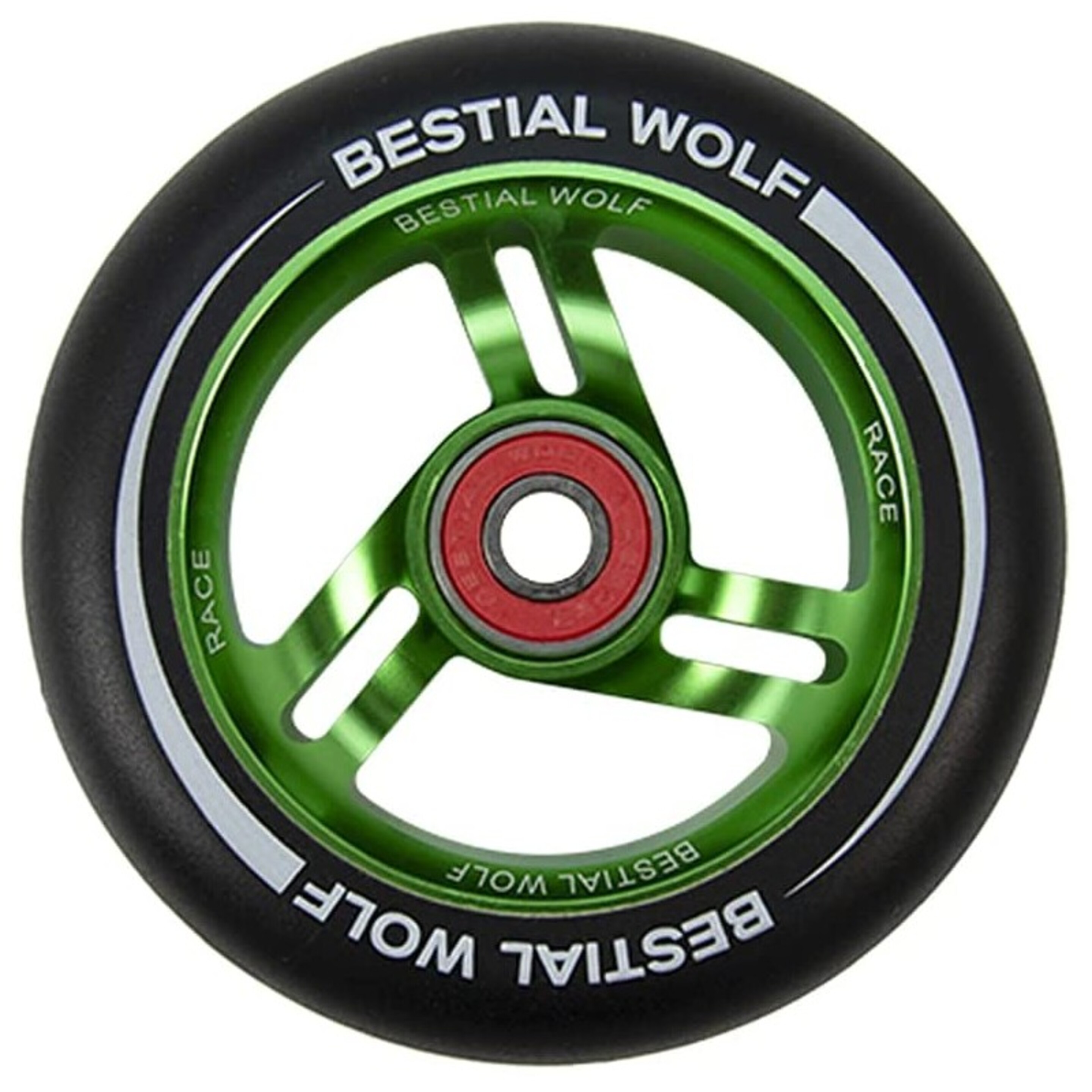 Bestial Wolf Race Wheel Core Black 100mm - Verde - Recambio Ruedas Scooter  MKP