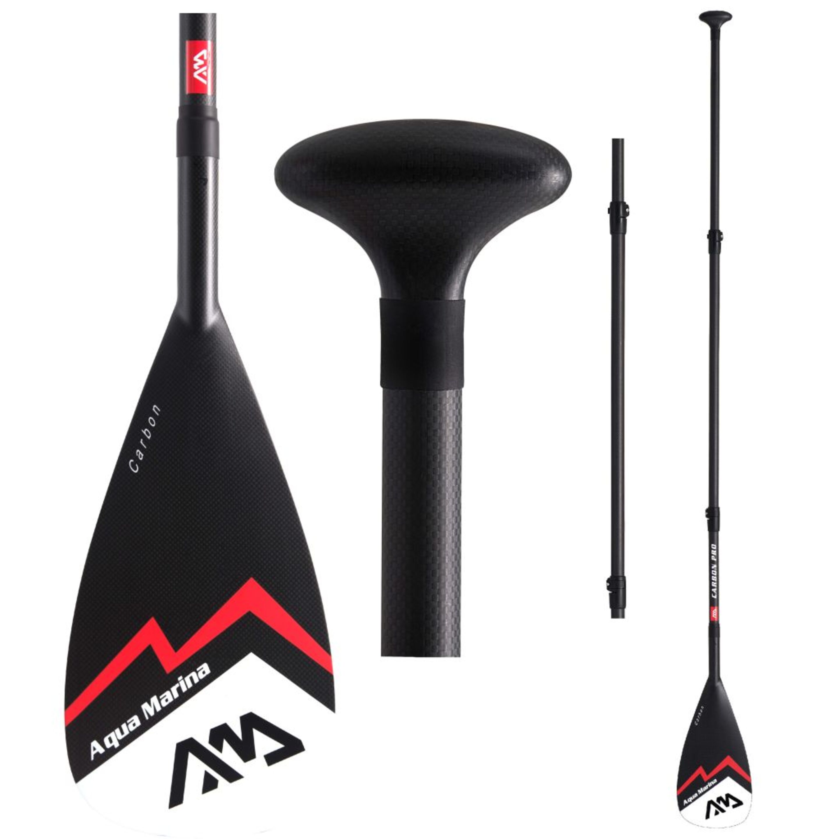 Aqua Marina Remo De Sup Carbon Pro Rojo Carbono