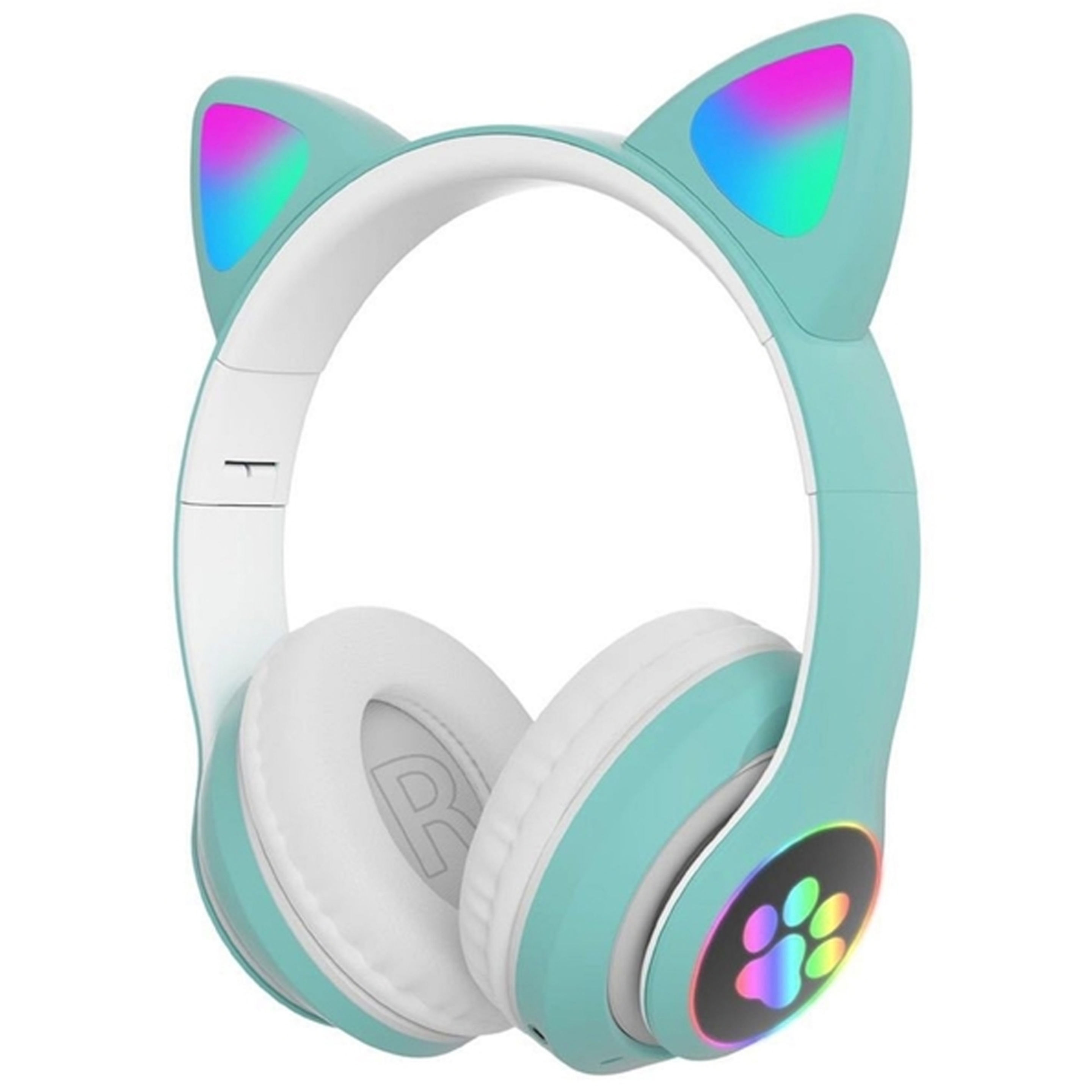 Auriculares Bluetooth 5,0 Klack Con Orejas De Gato - azul-zafiro - 