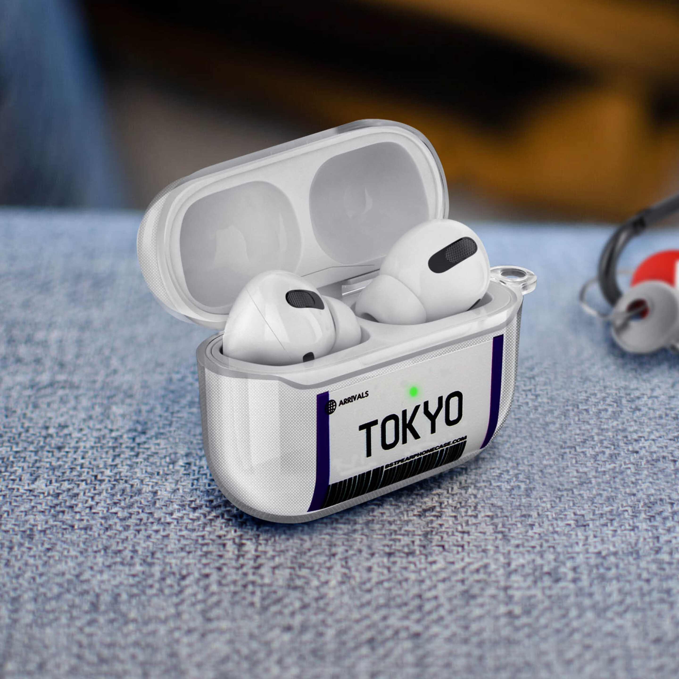 Funda Protectora De Silicona Para Airpods Pro Diseño Tokio