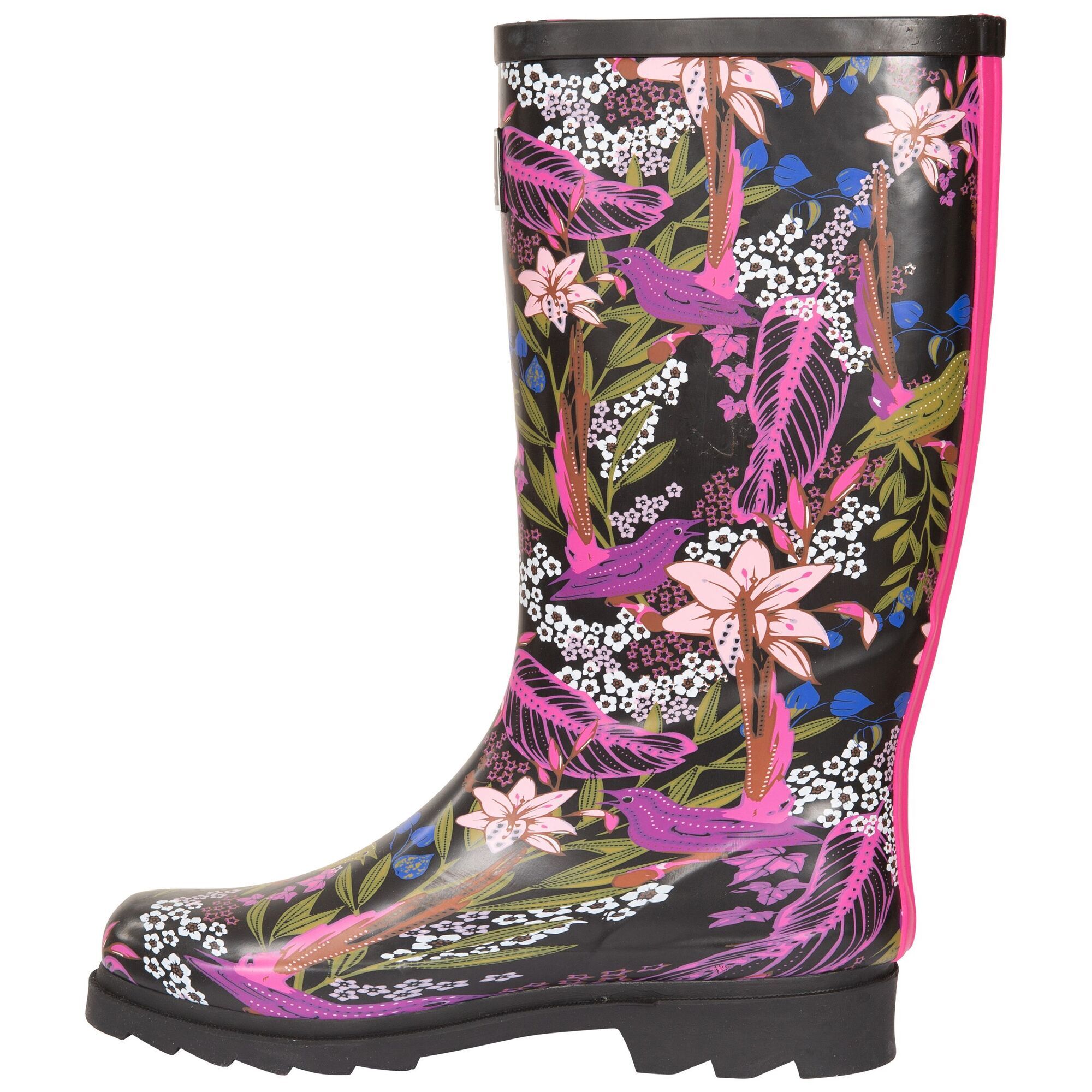 /ladias Floral Wellington Boots Trespass Elena
