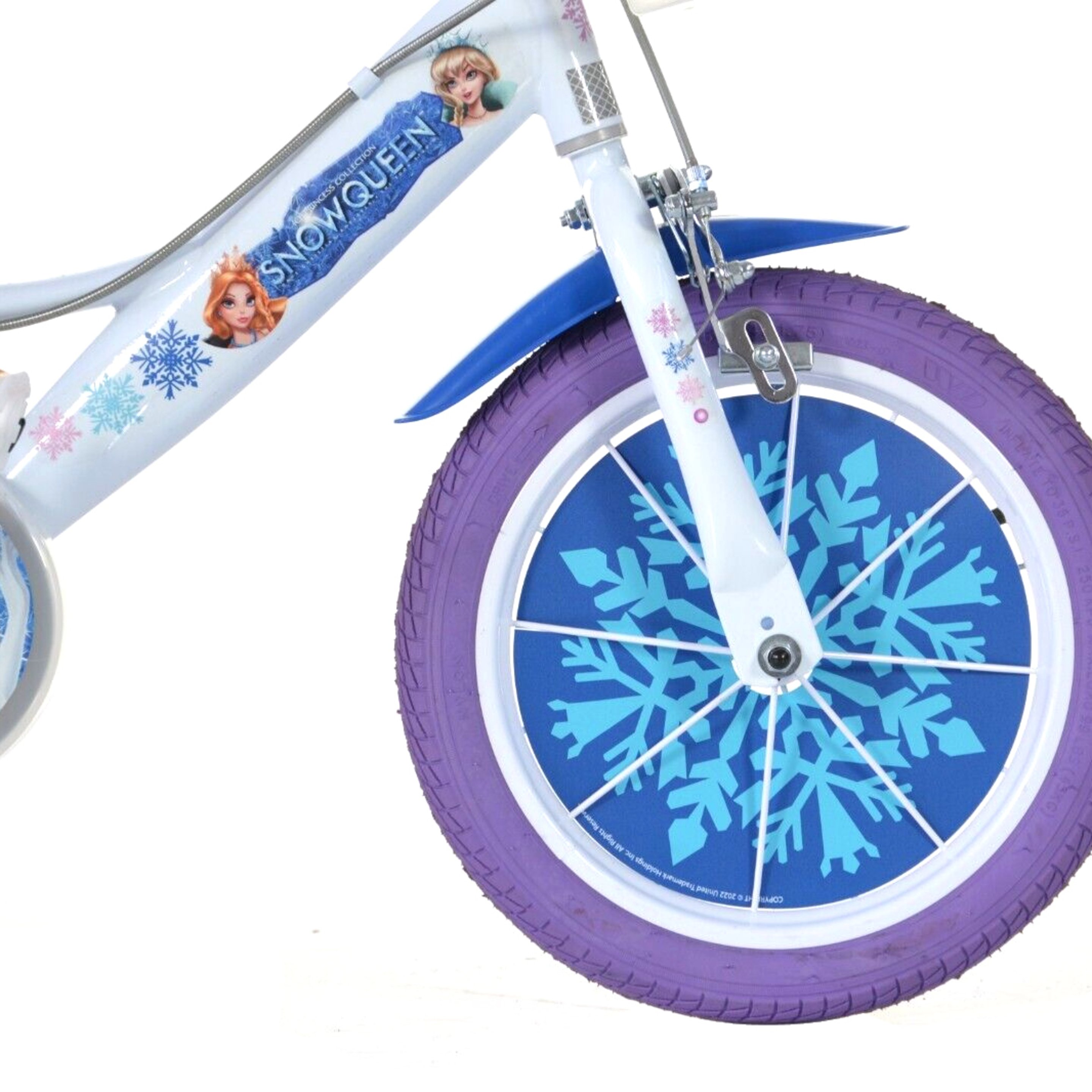 Bicicleta De Menina 14 Polegadas Snow Queen 4-6 Anos