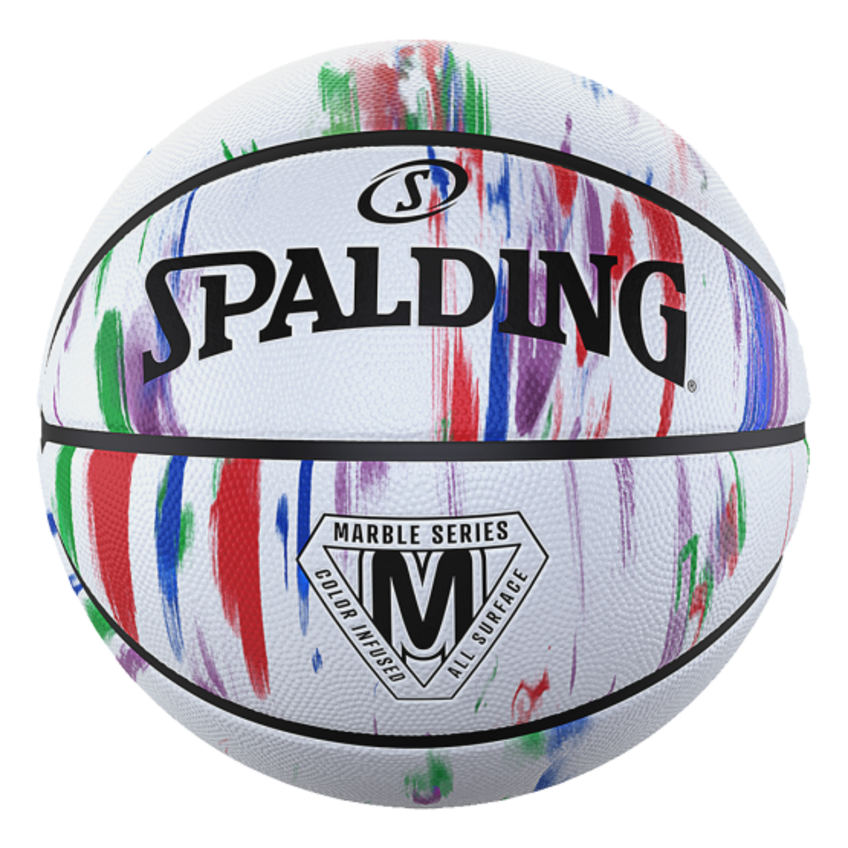 Balón De Baloncesto Spalding Marble Series Rainbow Sz7 - multicolor - 