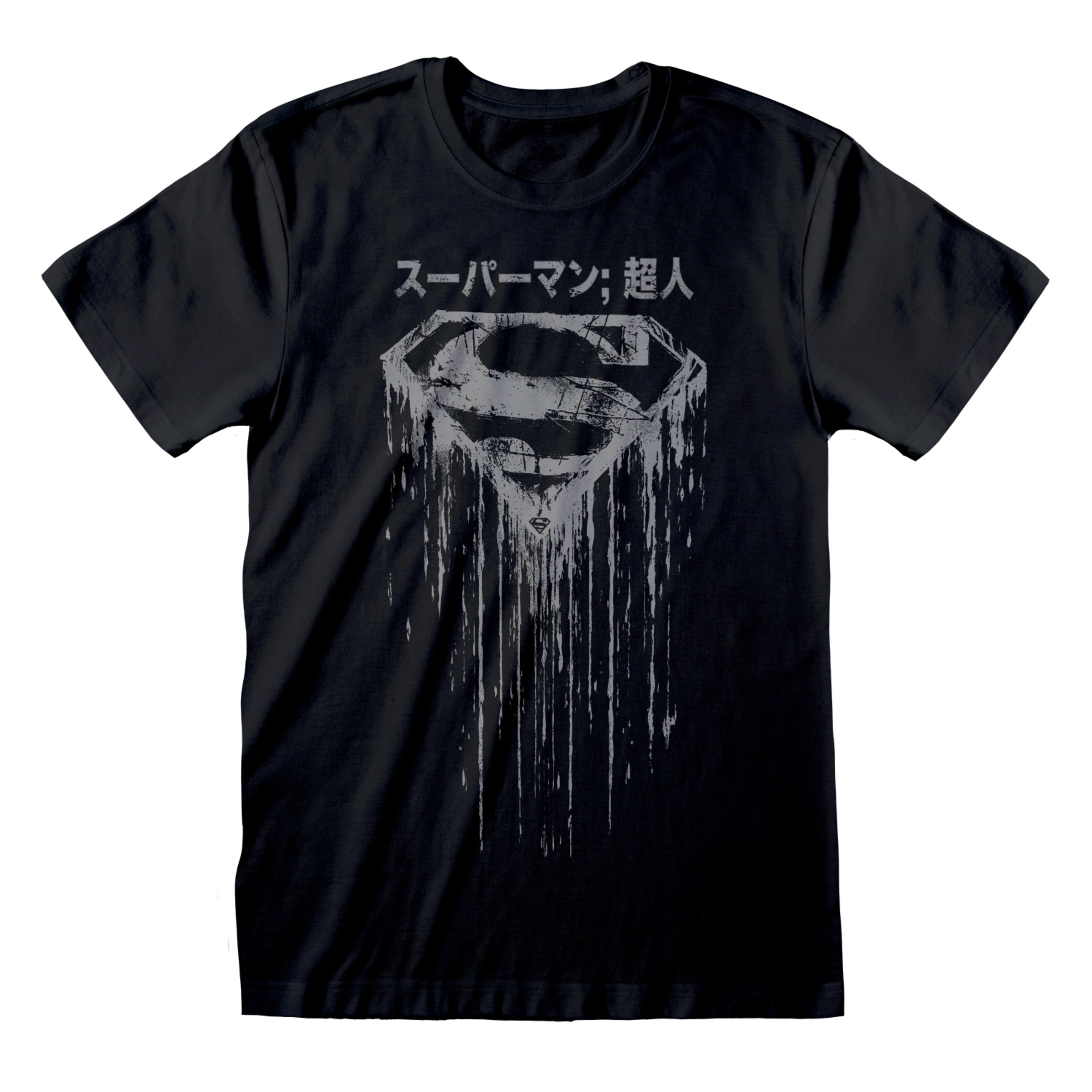 Camiseta Con Logotipo Desgastado Adultos Superman