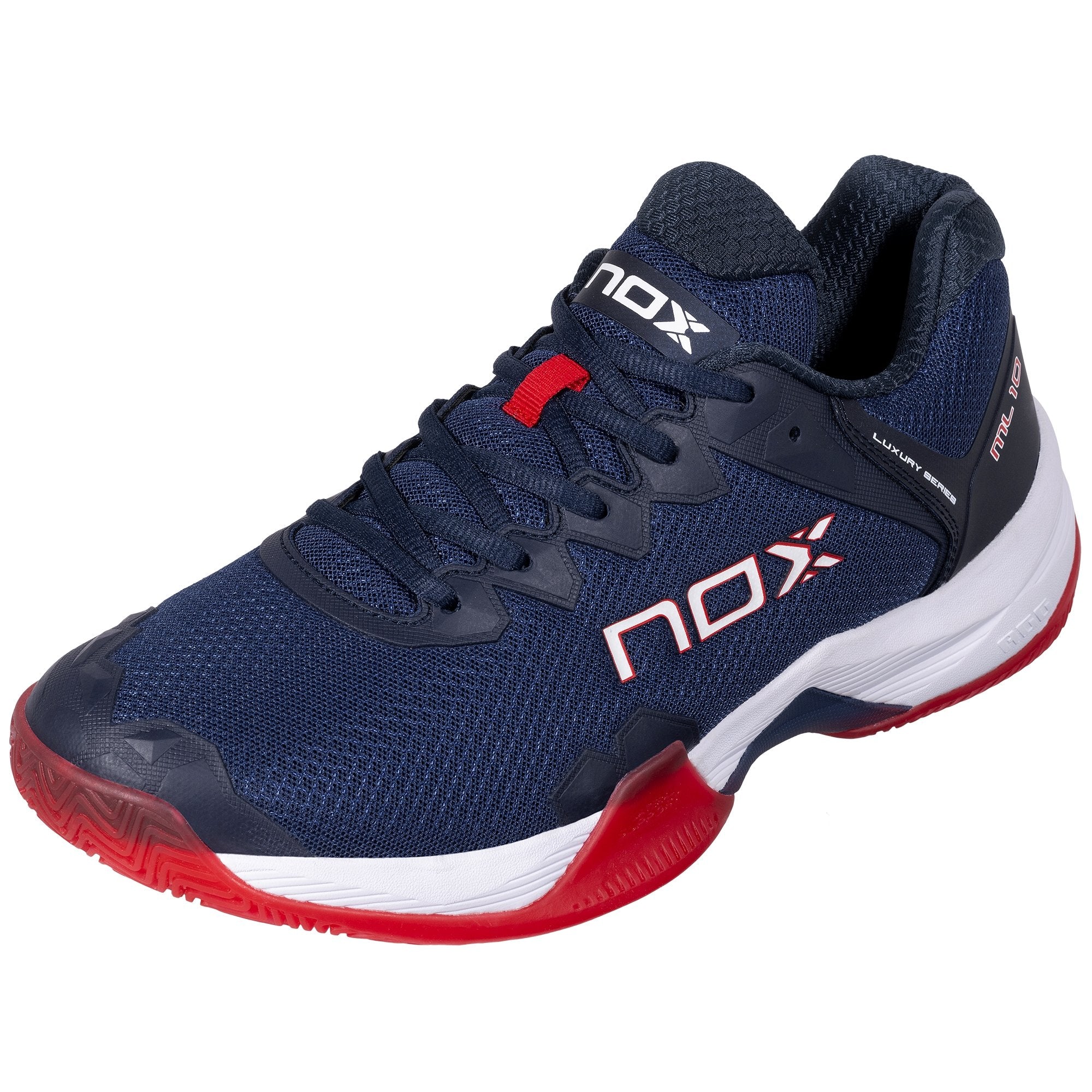 Nox Ml10 Hexa Azul Azul Vermelho Calmlhexblfr - O Nox ML Hexa, o favorito de Lamperti, oferece desempenho, design e proteção no padel. | Sport Zone MKP
