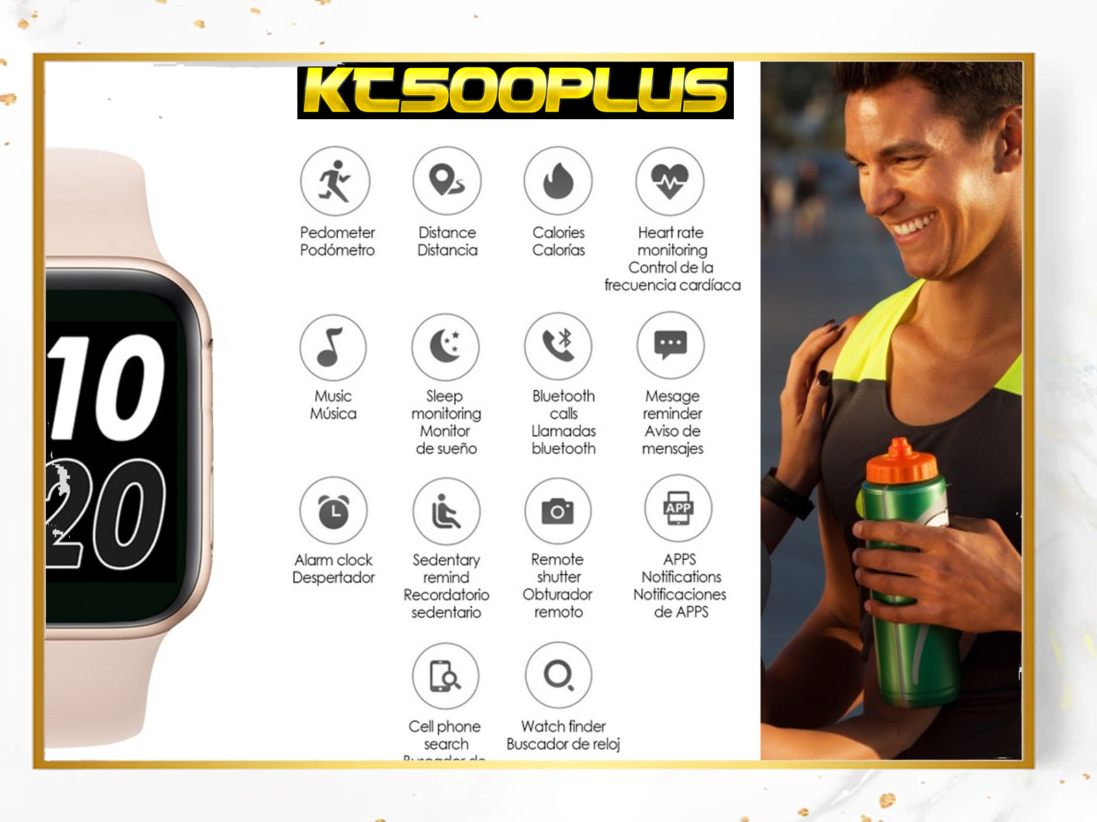 Reloj Deportivo Inteligente Klack T500plus