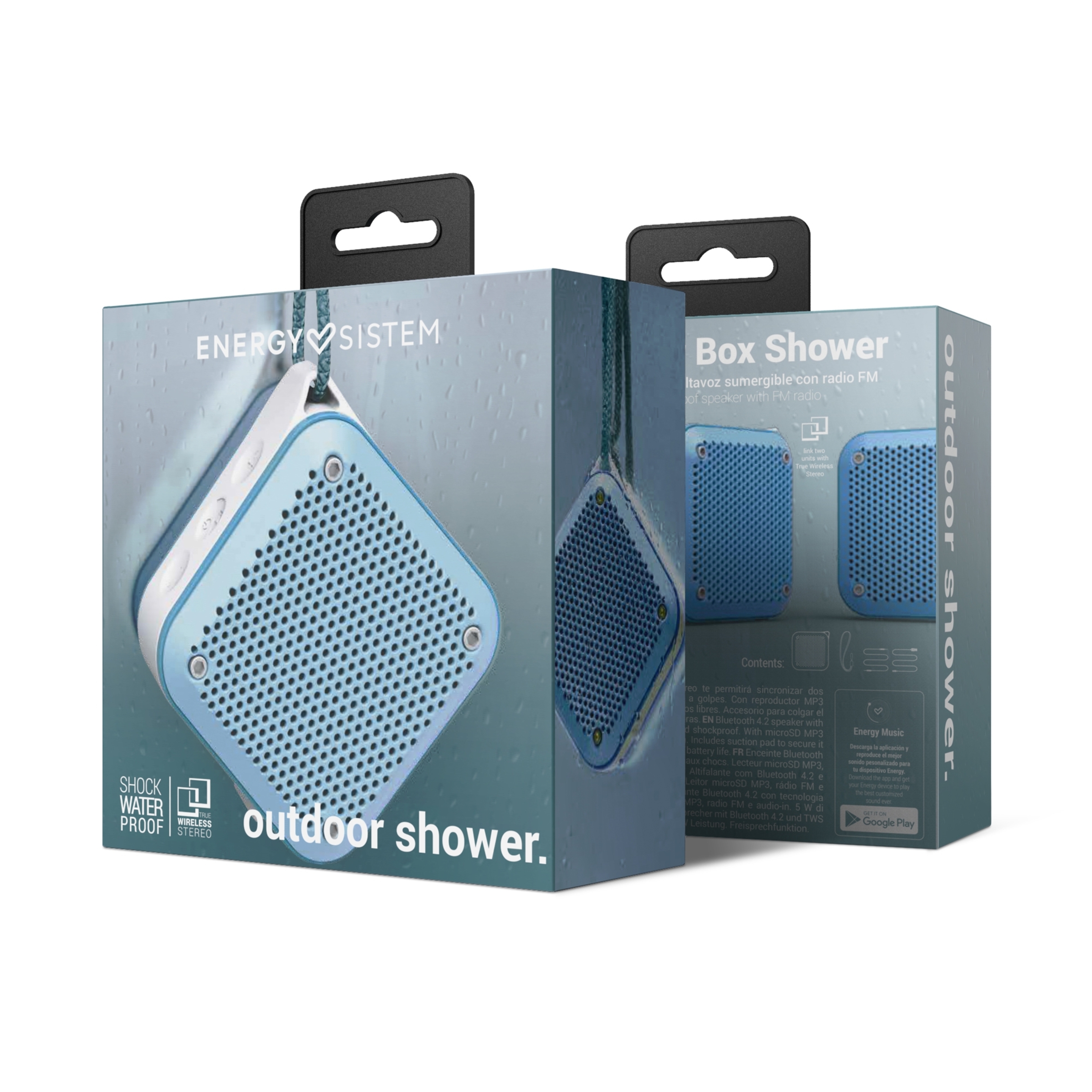 Energy Sistem Outdoor Box Shower - Altifalantes Portáteis