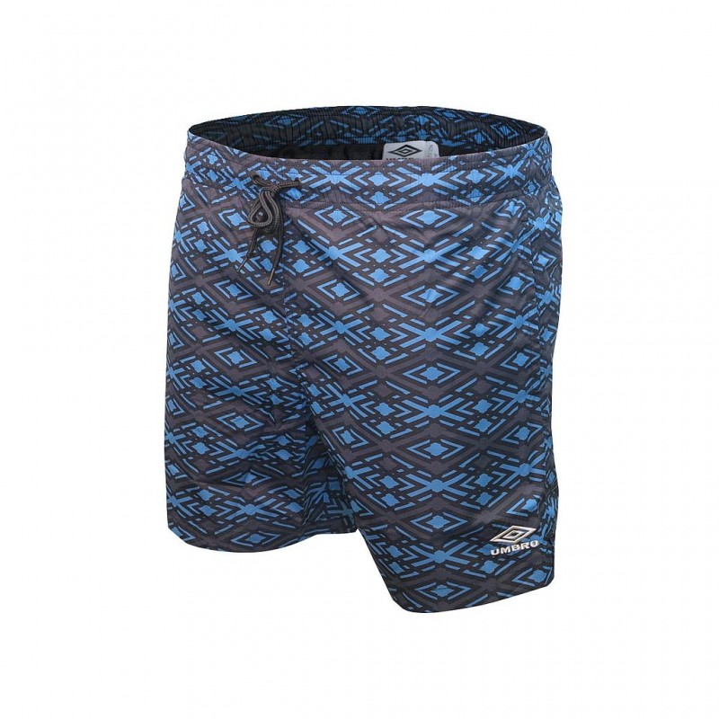 Bañador Umbro Printed Swim Short - azul-gris - 