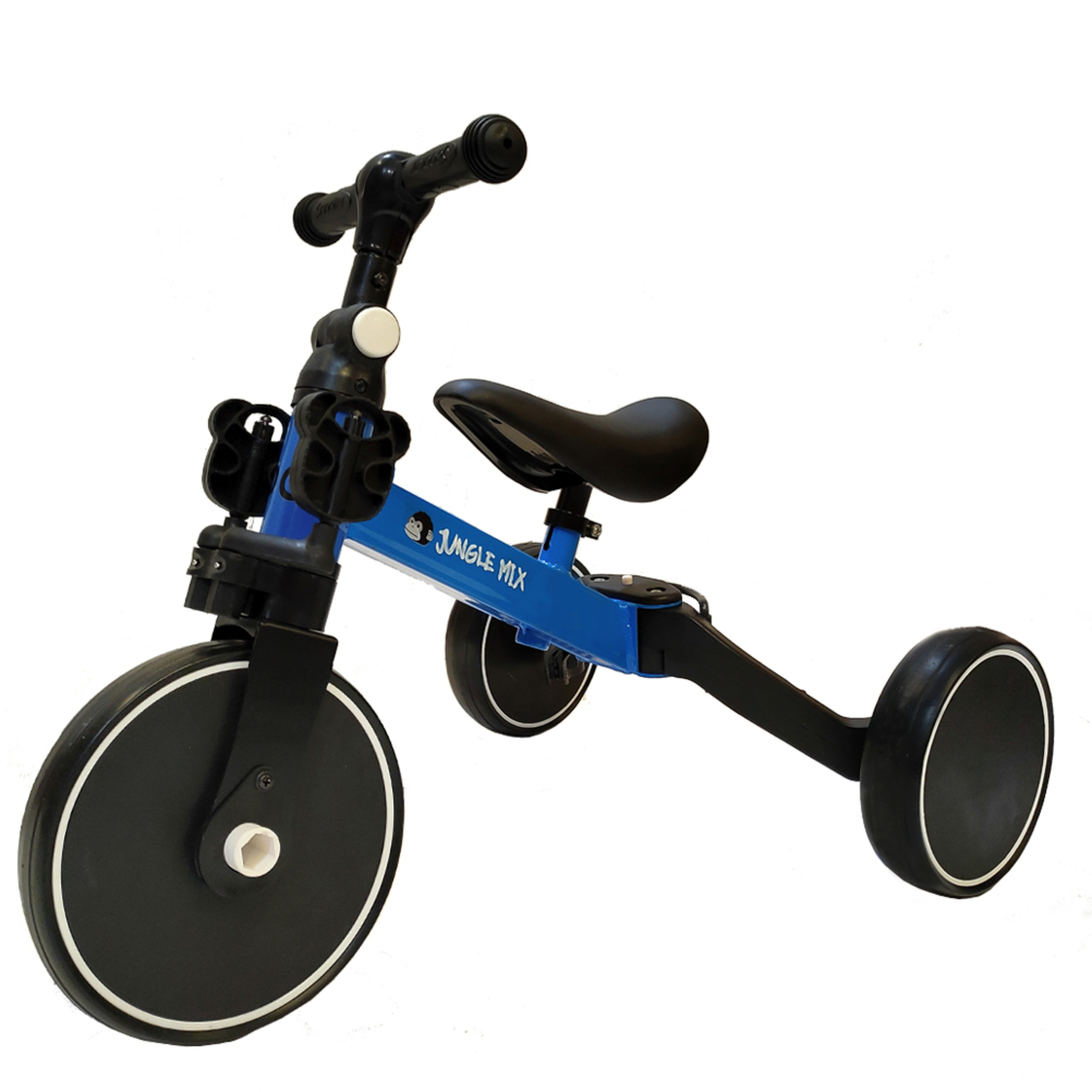 Triciclo Infantil Convertible 3 En 1 Jungle Mix Azul Biwond - azul  MKP