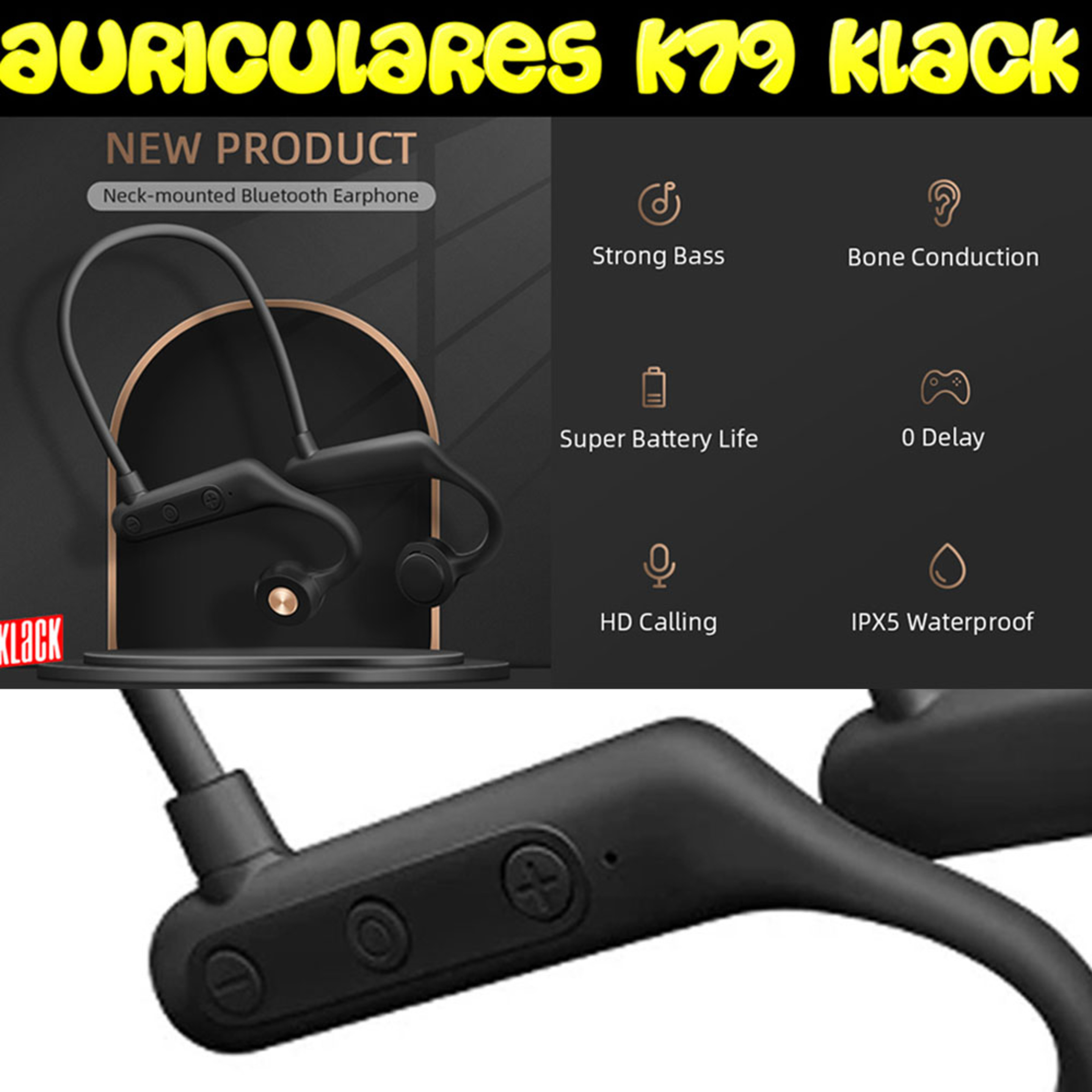 Auriculares Inalambricos Bluetooth Klack