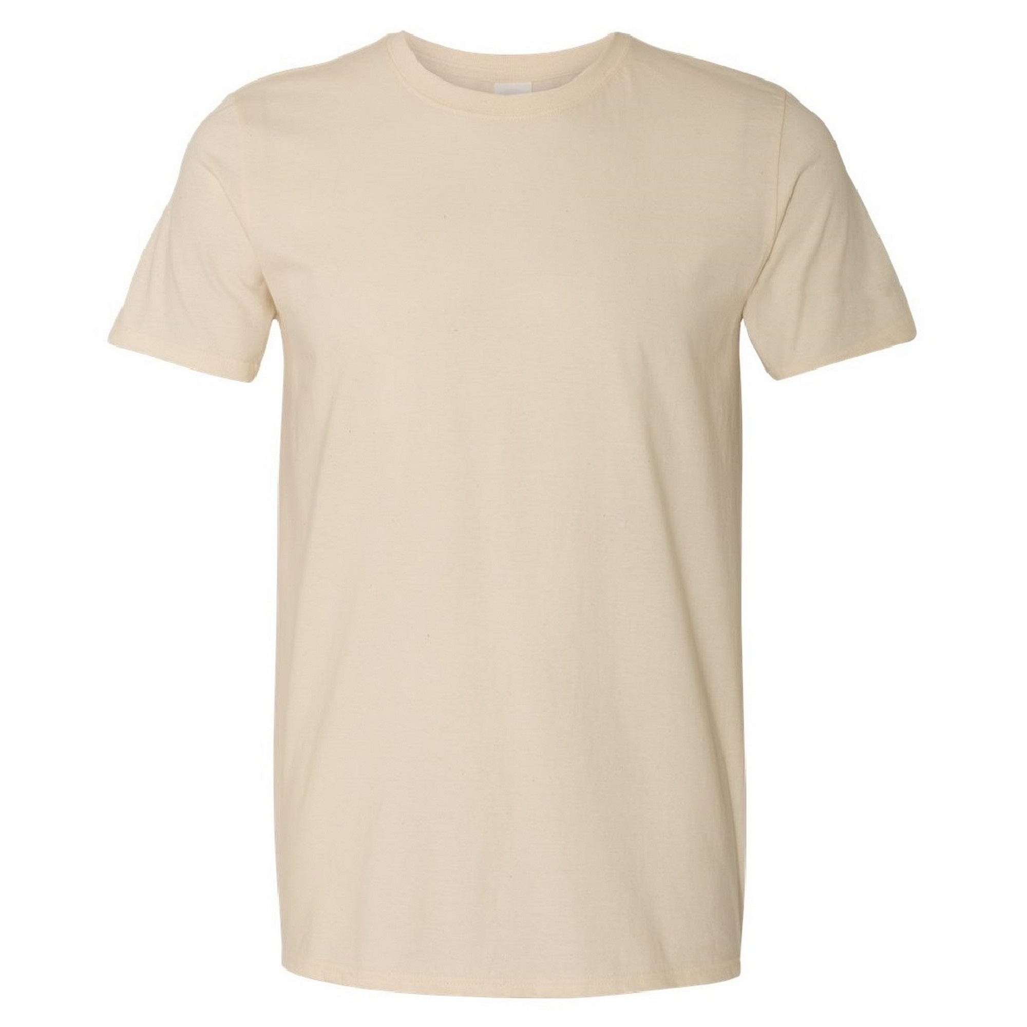 Camiseta De Manga Corta Suave Básica 100% Algodón Gordo Gildan - crudo - 