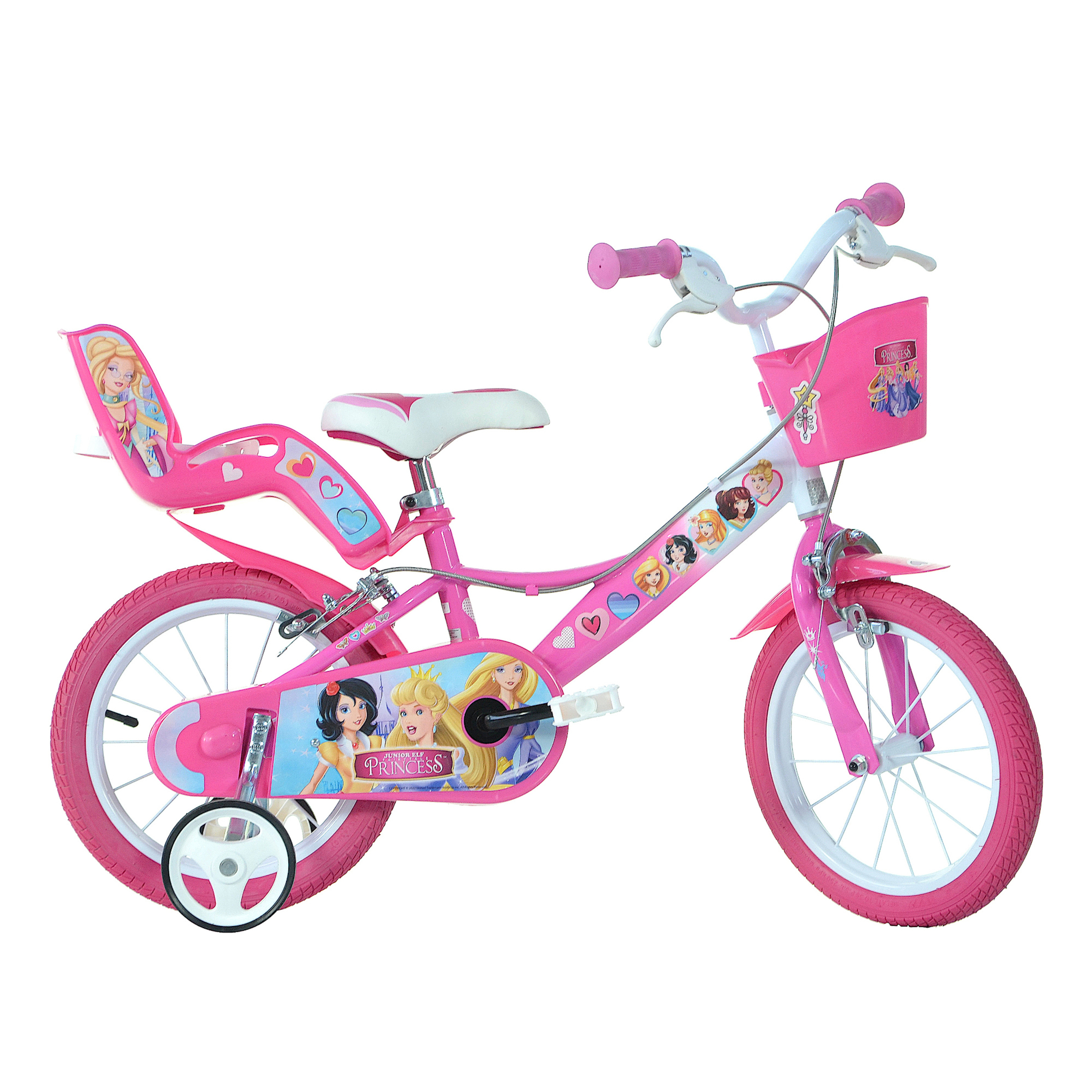 Bicicleta De Menina 14 Polegadas Fairytale Princess 4-6 Anos - rosa - 