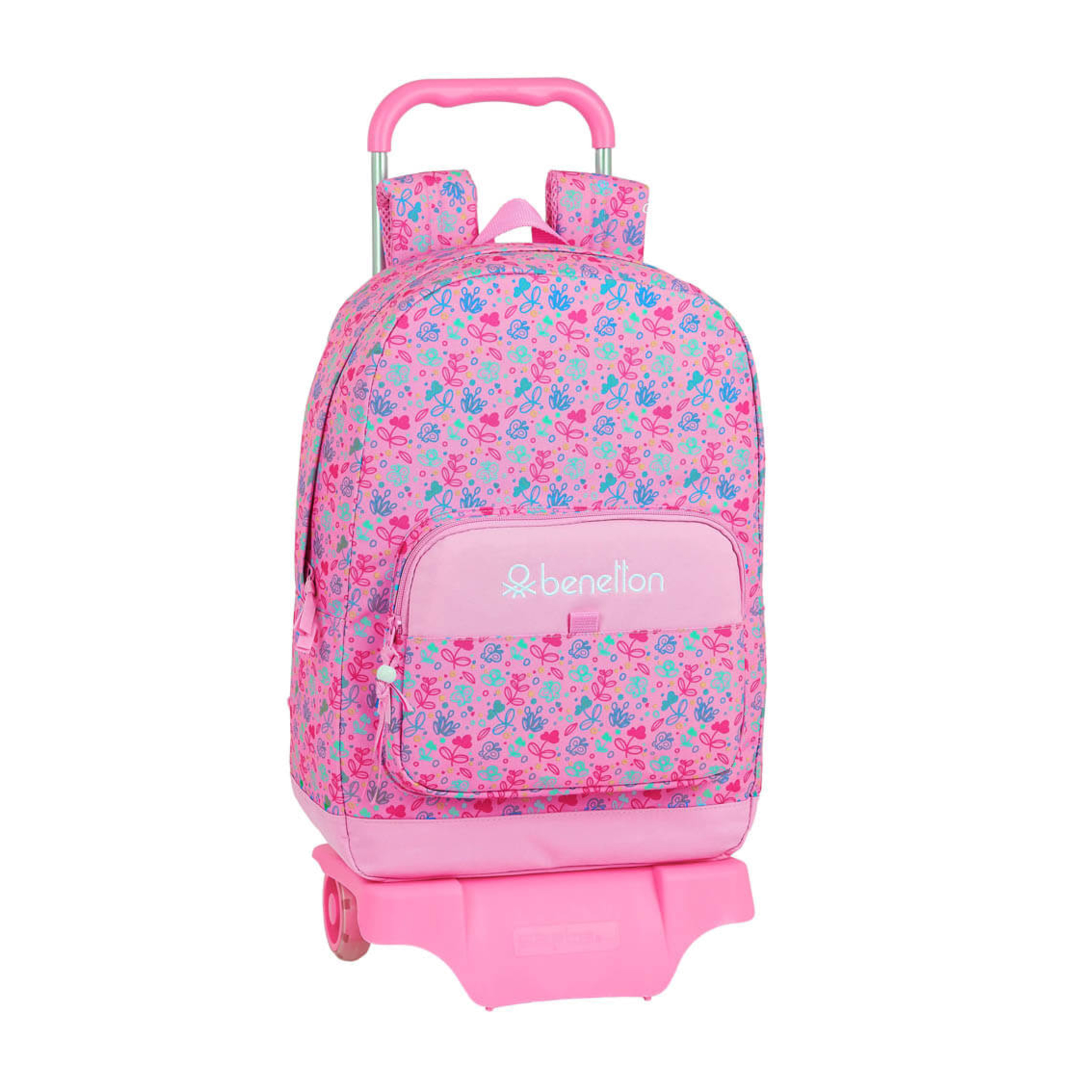 Mochila Benetton Butterflies Con Carro