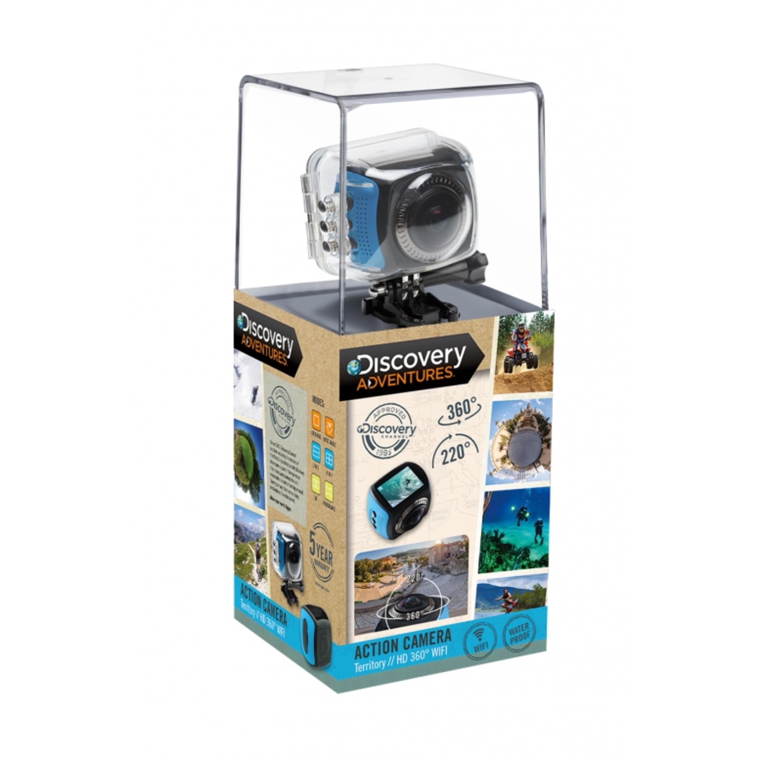 Cámara Wifi 360° Full Hd Action Camera Territory Discovery Adventures