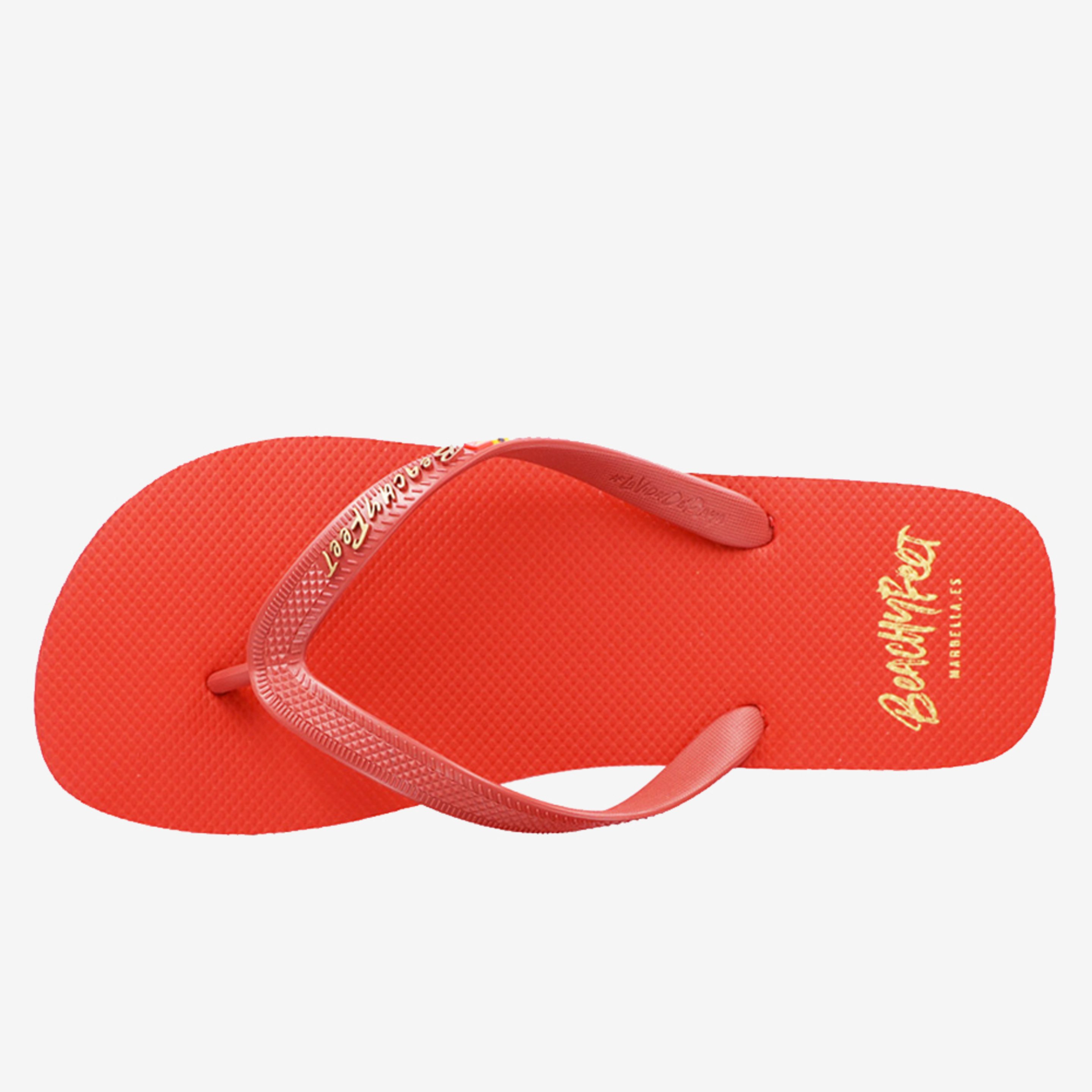 Chinelos Unissexo Beachyfeet Modelo Basic - Vermelho - Chinelos de praia | Sport Zone MKP