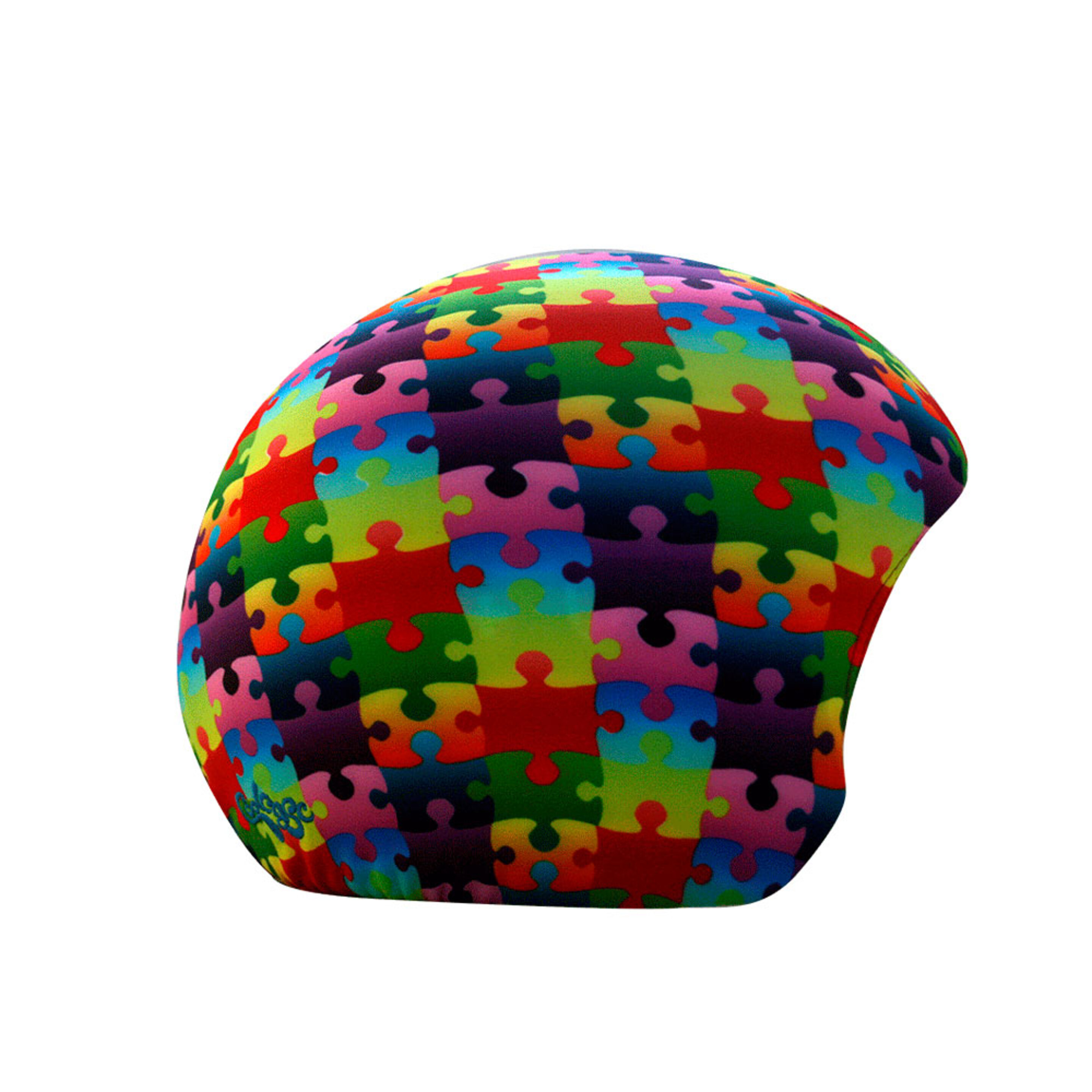 Funda Para Casco Multideporte Puzzle Colores