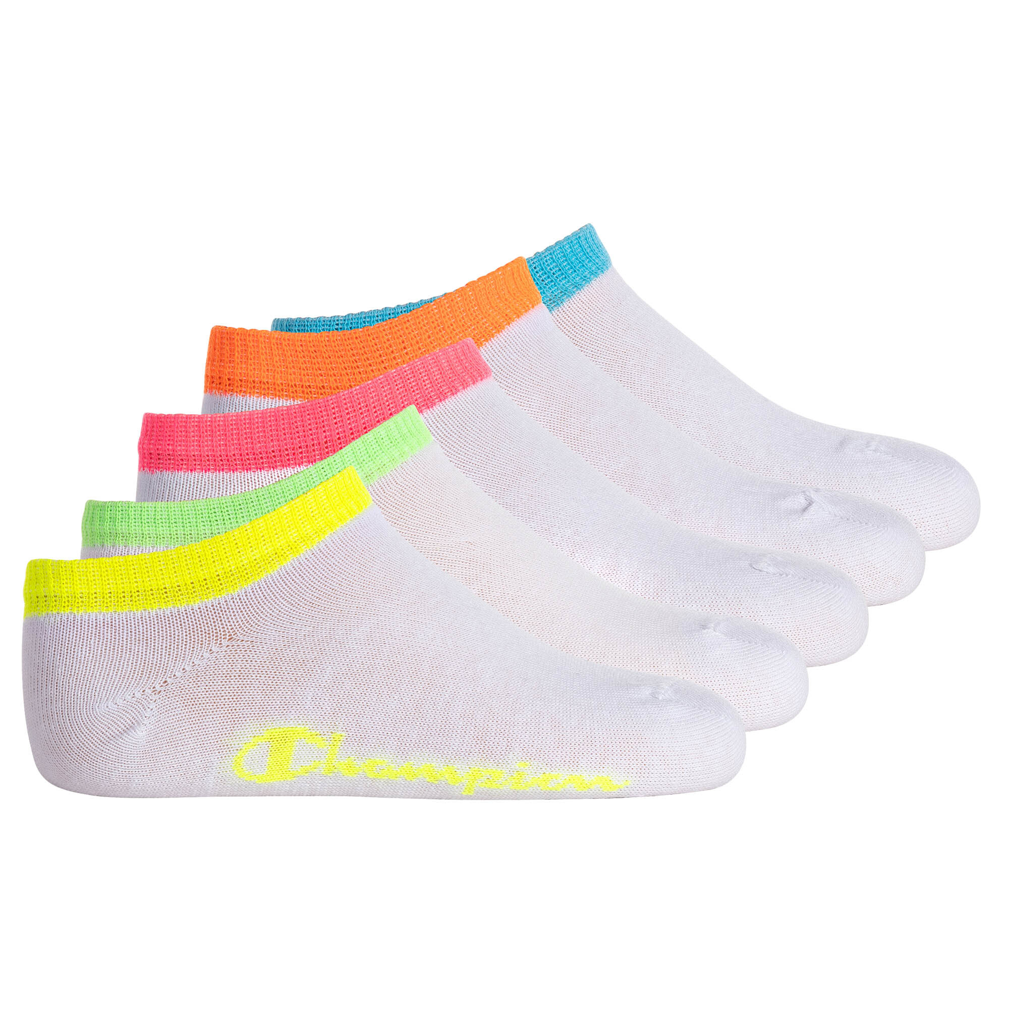 Paquete De 5 Calcetines Champion 5pk Sneaker Socks Corte Regular Liso - blanco-multicolor - 