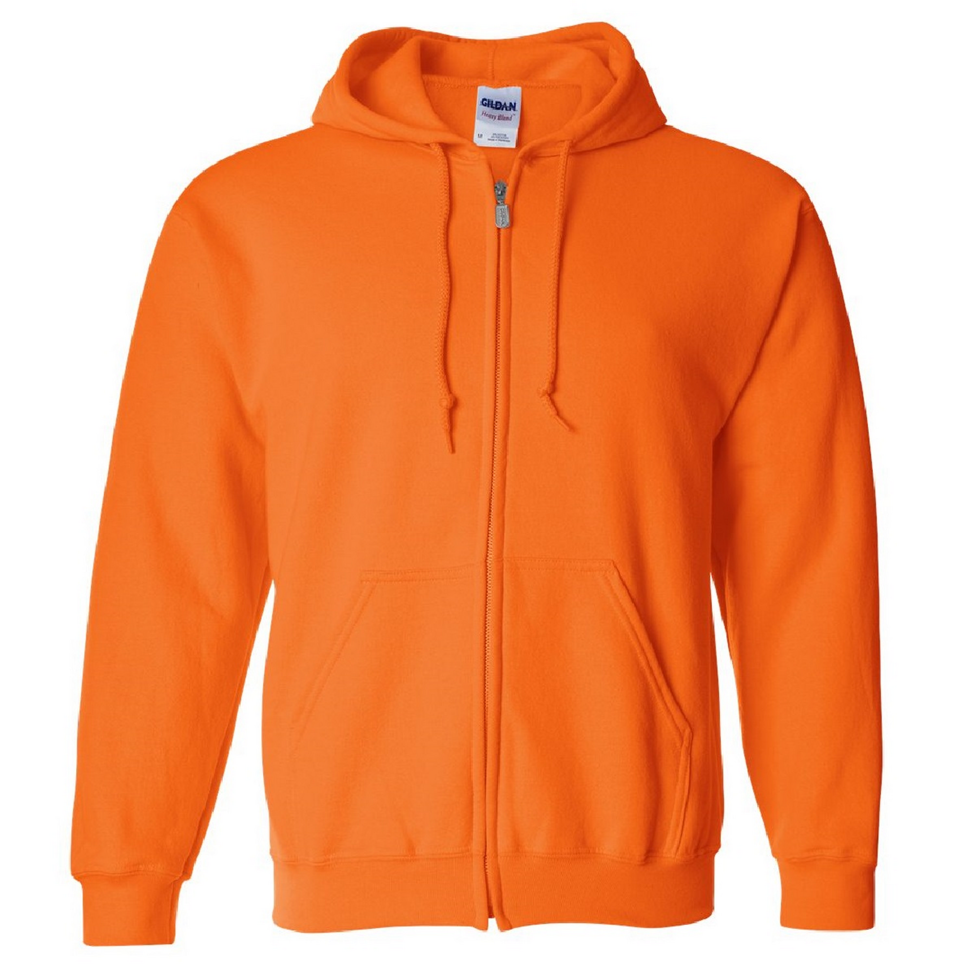 Sudadera Con Cremallera Y Capucha Modelo Blend Hombre Deporte/gimnasio Gildan (naranja