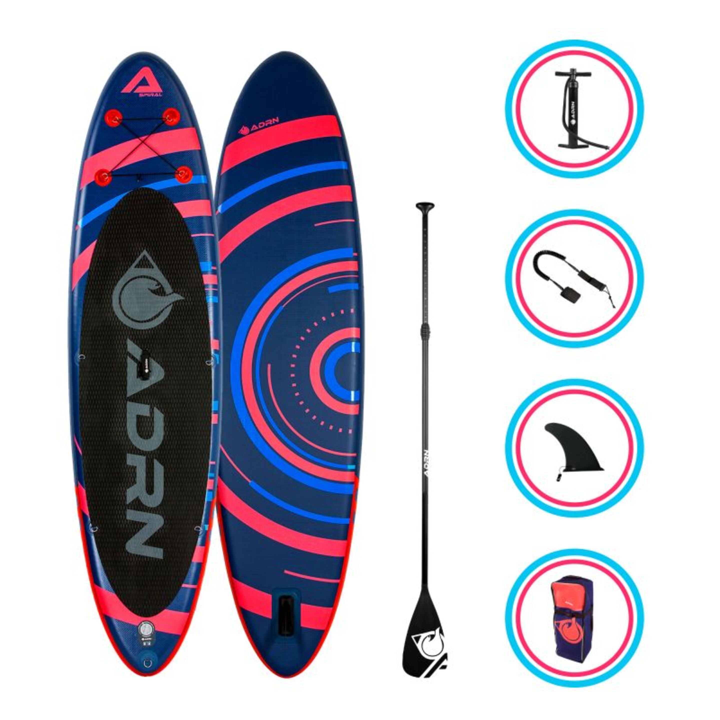 Paddle Hinchable Spiral 10'8 + Accesorios 325 X 81 X 15 Cm
