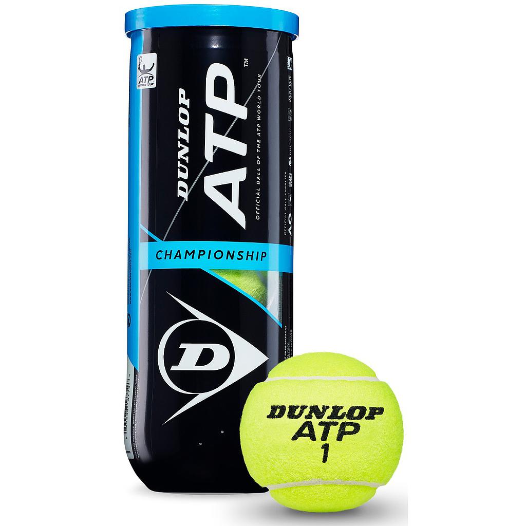 Pelotas De Tenis Pack De 3 Dunlop Atp Championship - amarillo - 