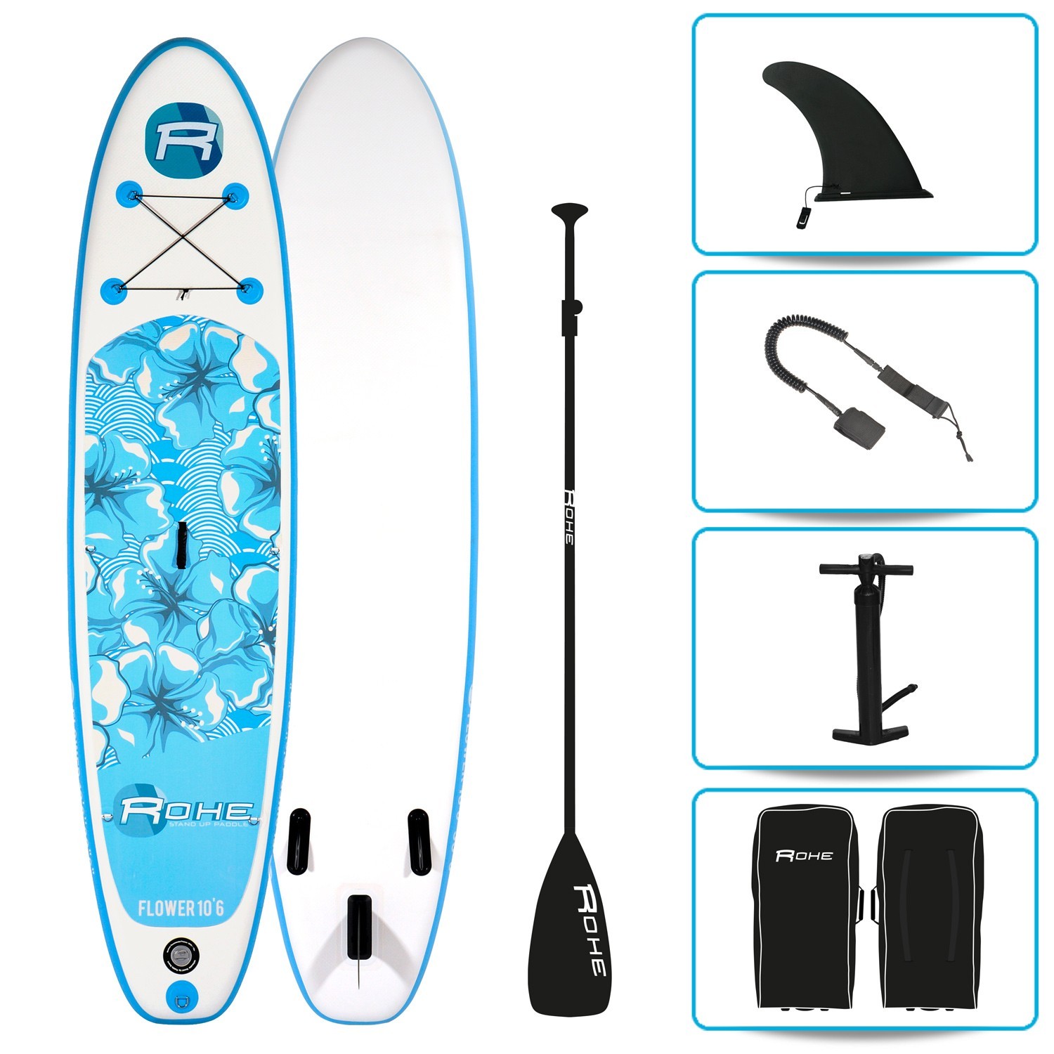 Paddle Hinchable Flower 10'6' + Accesorios 320 X 76 X 15 Cm - Paddle Surf  MKP