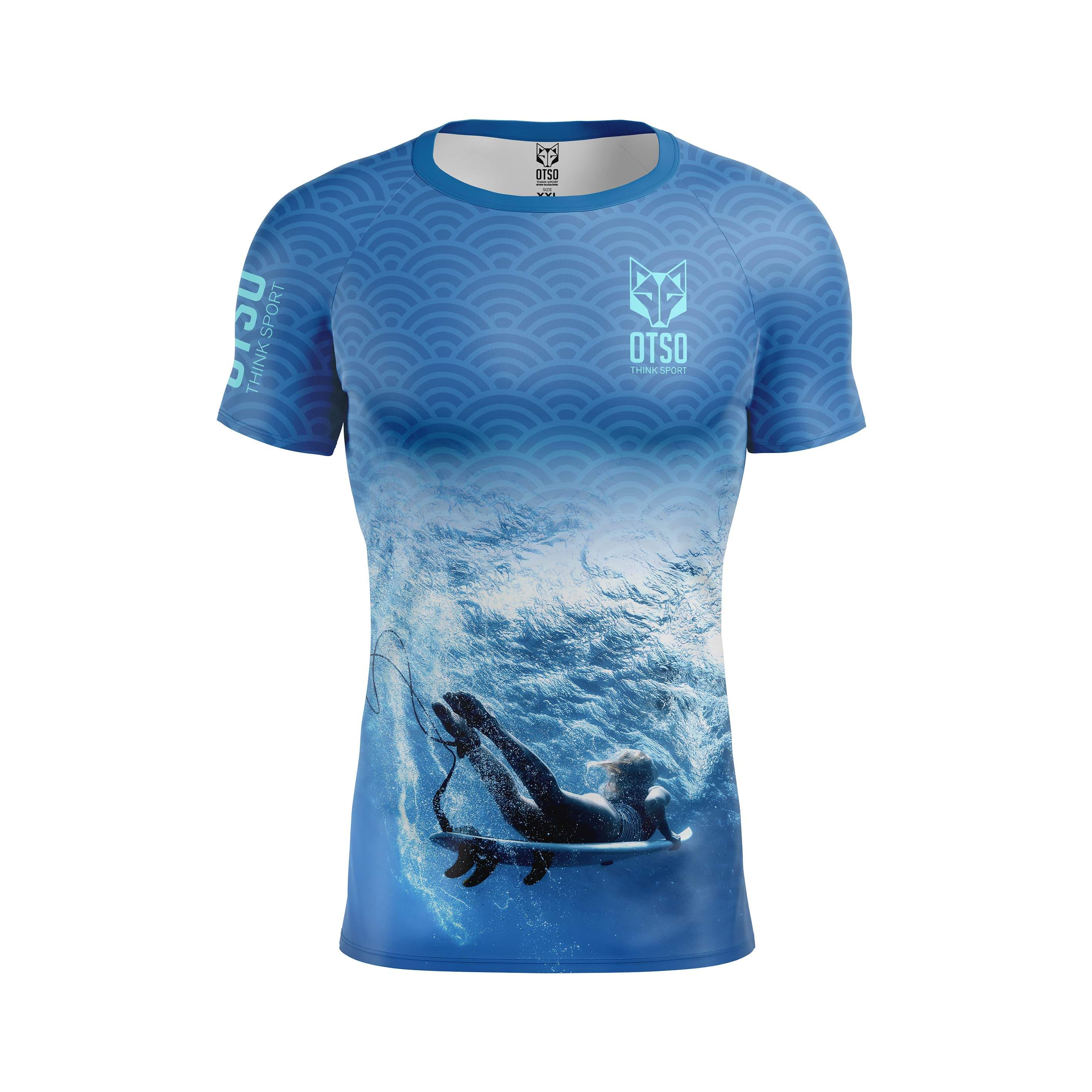 T-shirt De Surf Para Homem M/curto Otso - azul - 